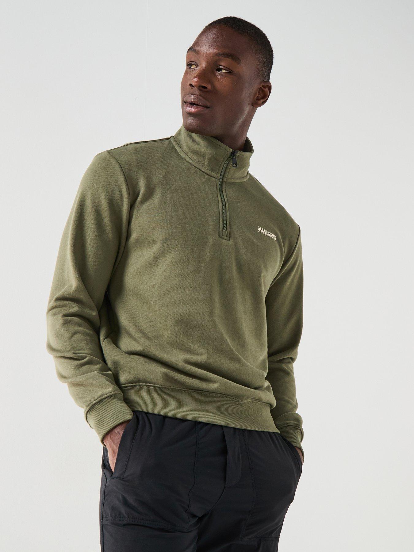 NAPAPIJRI Men's B-Small Box Sweatshirt - Green