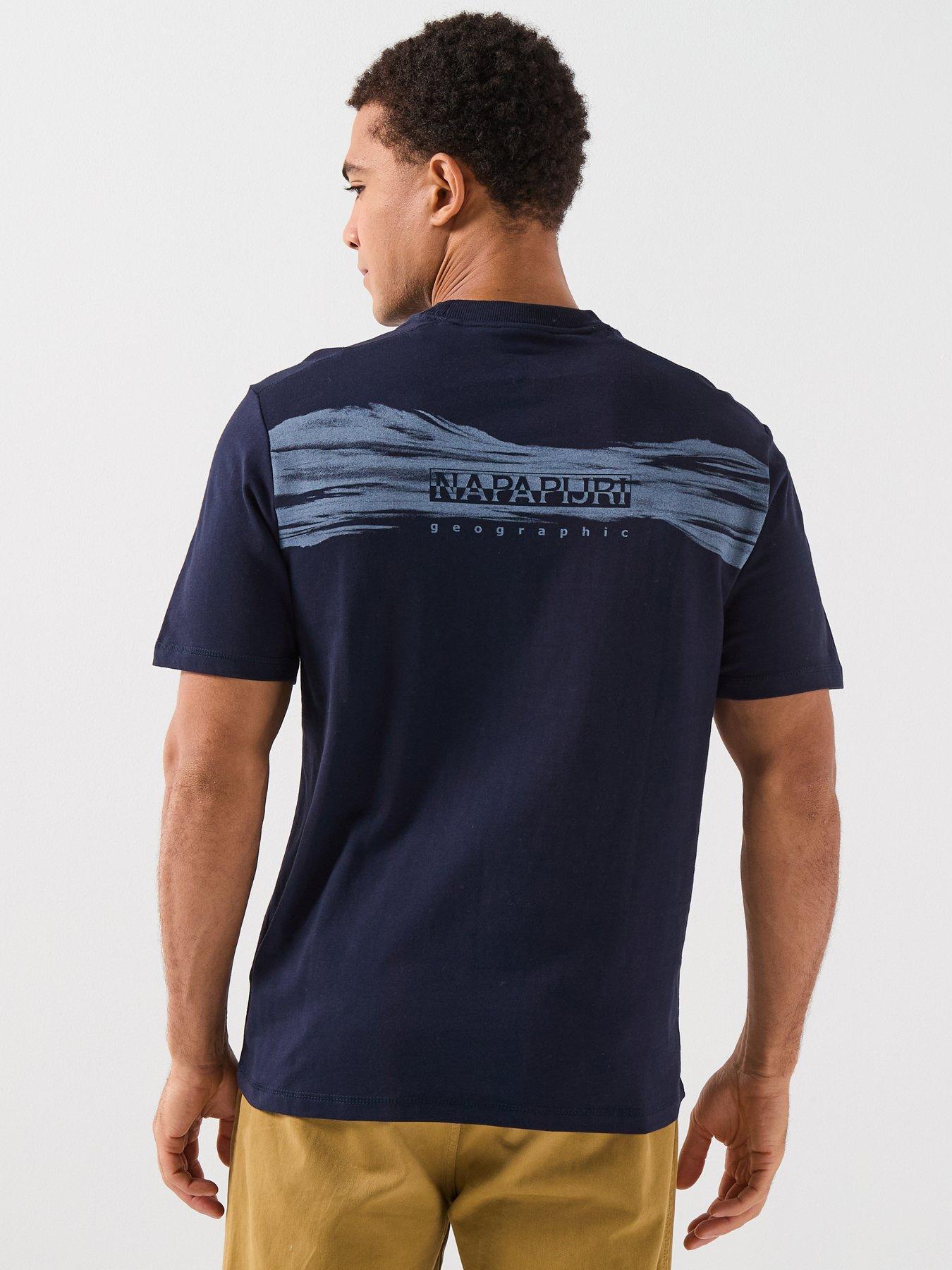 NAPAPIJRI Men's Back Graphic T-Shirt - Blue