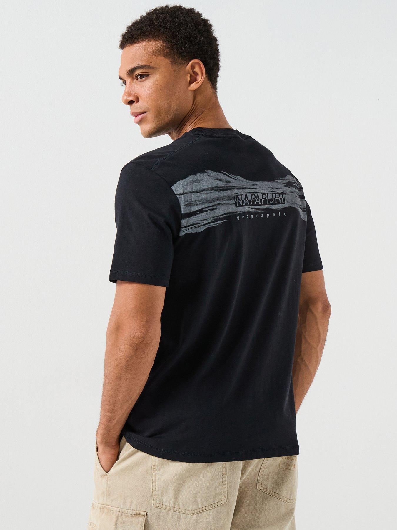 NAPAPIJRI Men's Back Graphic T-Shirt - Black