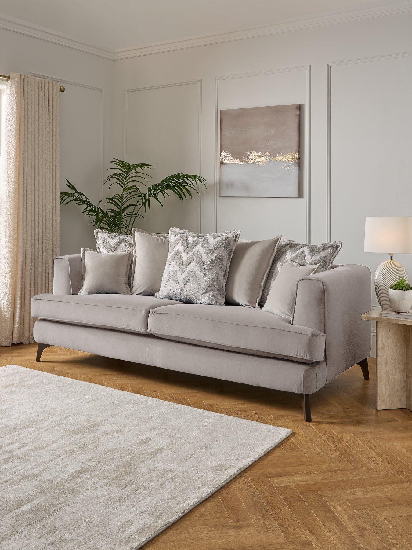 Very Home Mayfair 4 Seater Scatter Back Fabric Sofa - Made to Order in the UK
