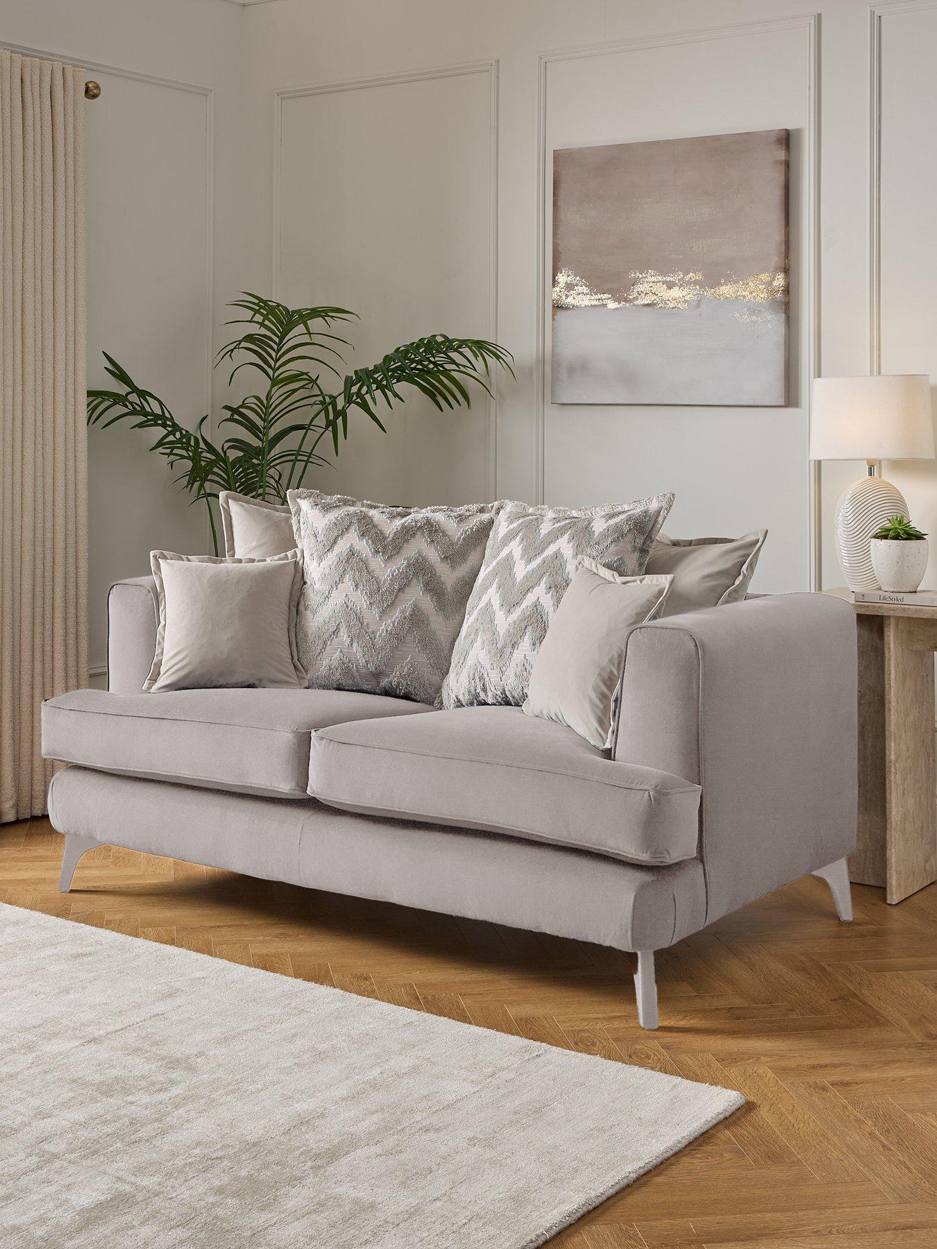 Very Home Mayfair 2 Seater Scatter Back Fabric Sofa - Made to Order in the UK