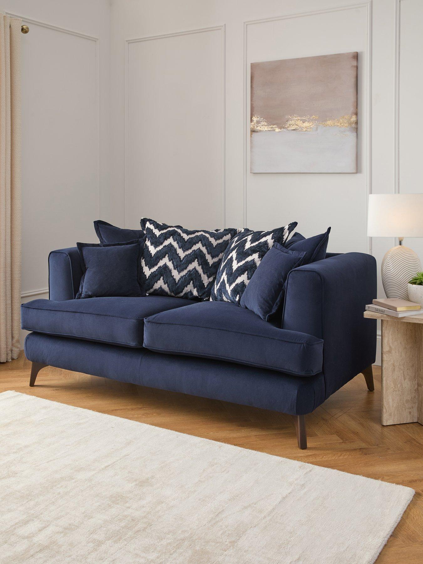 undefined Mayfair 2 Seater Scatter Back Fabric Sofa - Made to Order in the UK