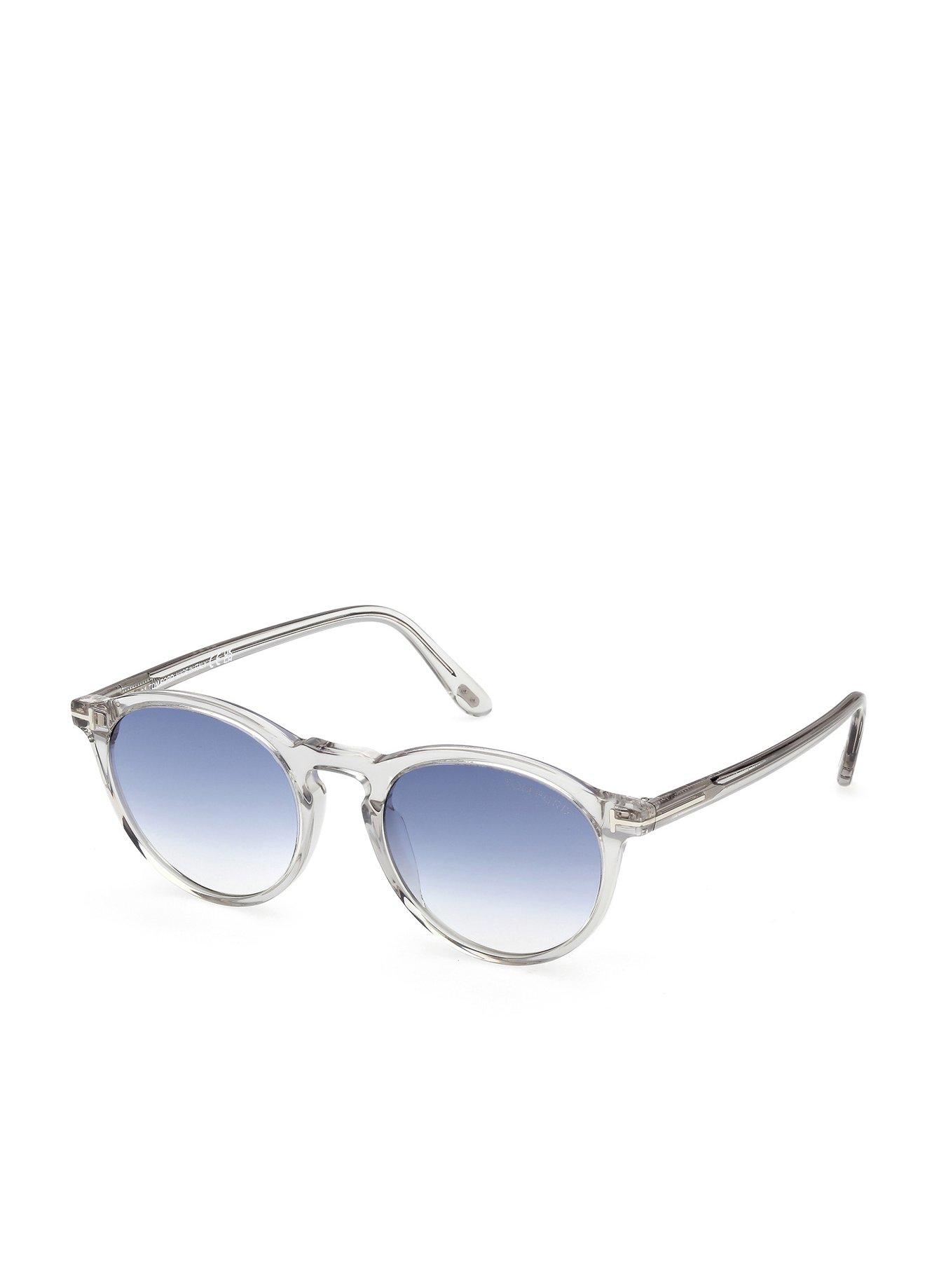 Image 1 of 5 of Tom Ford Aurele Round Sunglasses - Grey