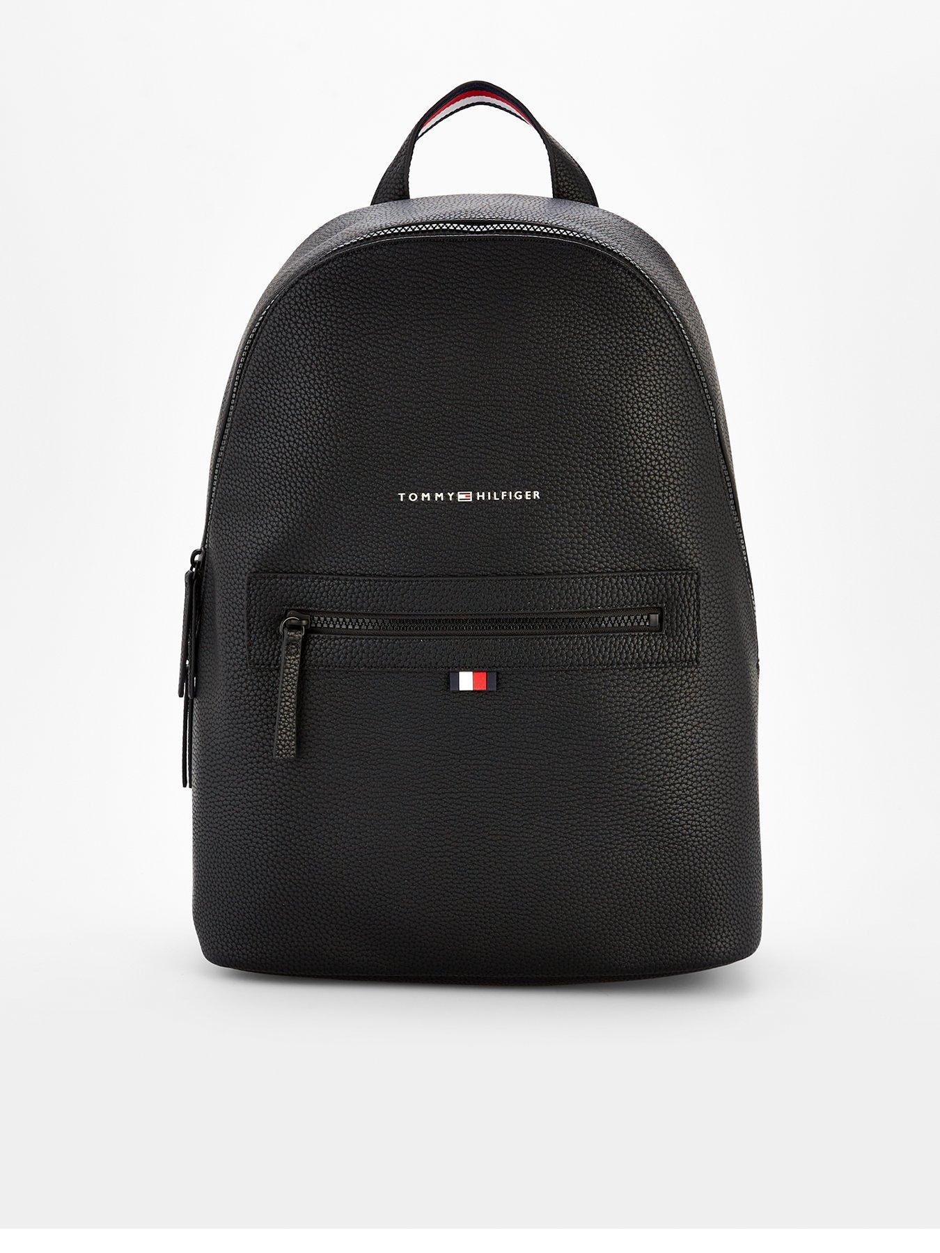 Image 1 of 4 of Tommy Hilfiger Essential Pu Backpack - Black