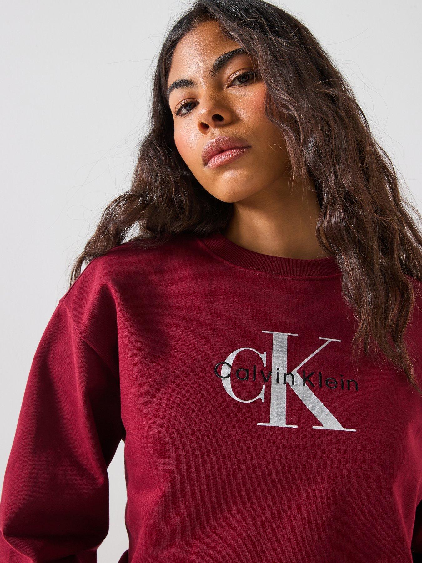 Image 5 of 6 of Calvin Klein Jeans Monologo Sweater - Red