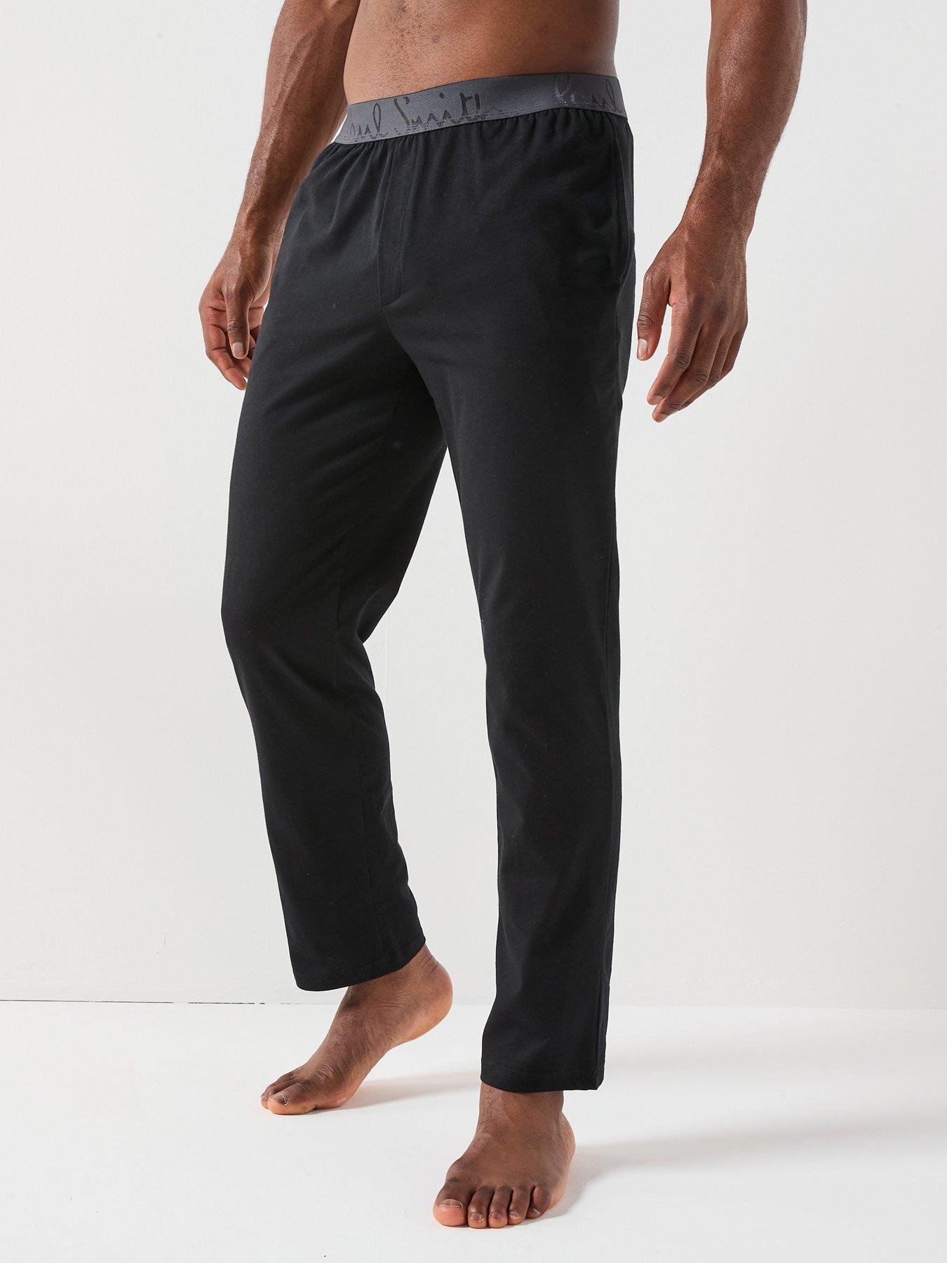 PS PAUL SMITH Ps Paul Smith Script Logo Loungewear Bottoms - Black