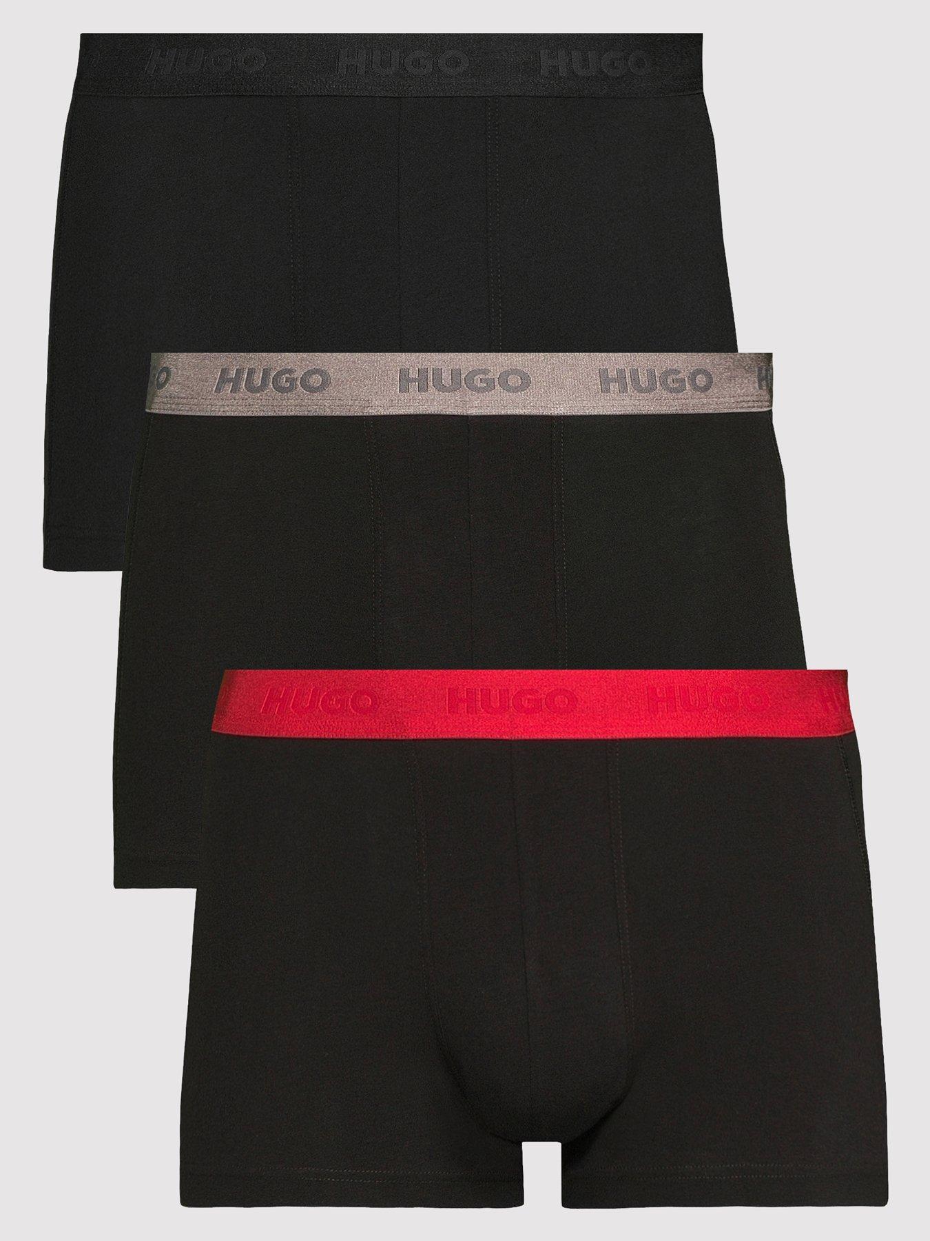 HUGO Bodywear 3 Pack Triplet Trunks - Black