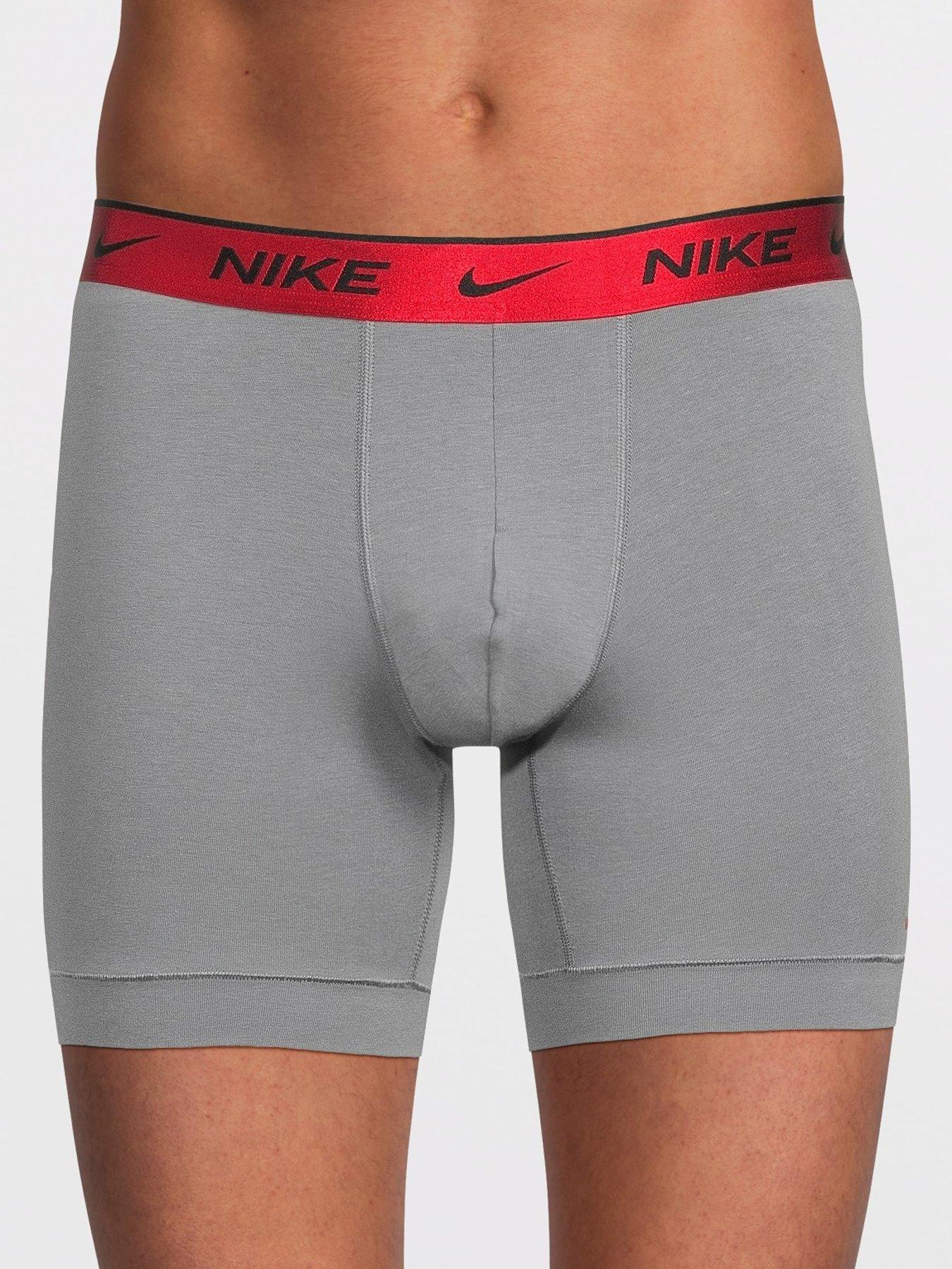 Image 2 of 3 of Nike Everyday Cotton Stretch 3 Pack Boxer Briefs - Assorted
