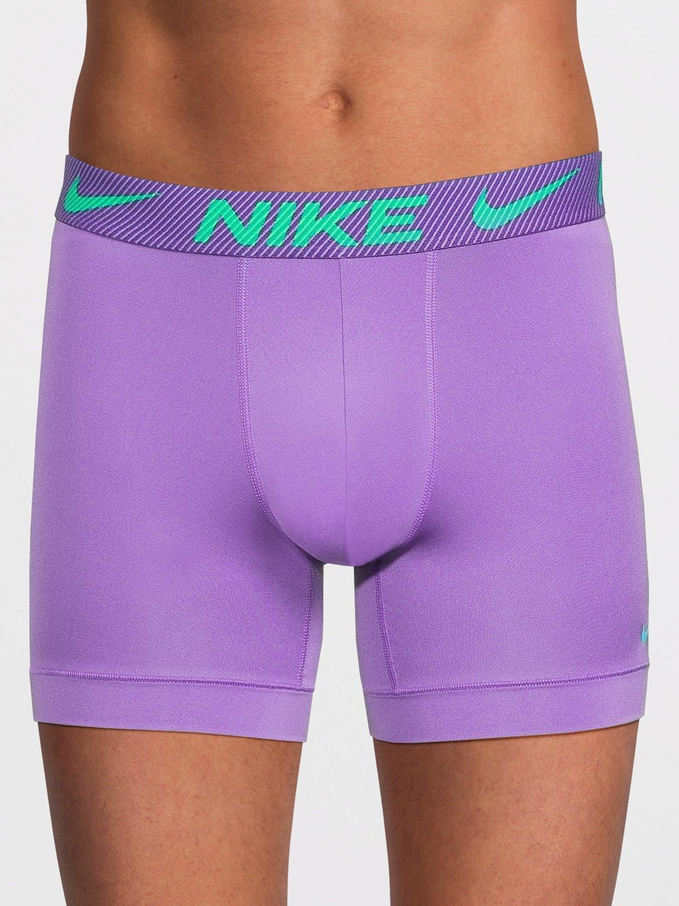 Image 2 of 3 of Nike Essential Micro 3 Pack Boxer Briefs - Assorted