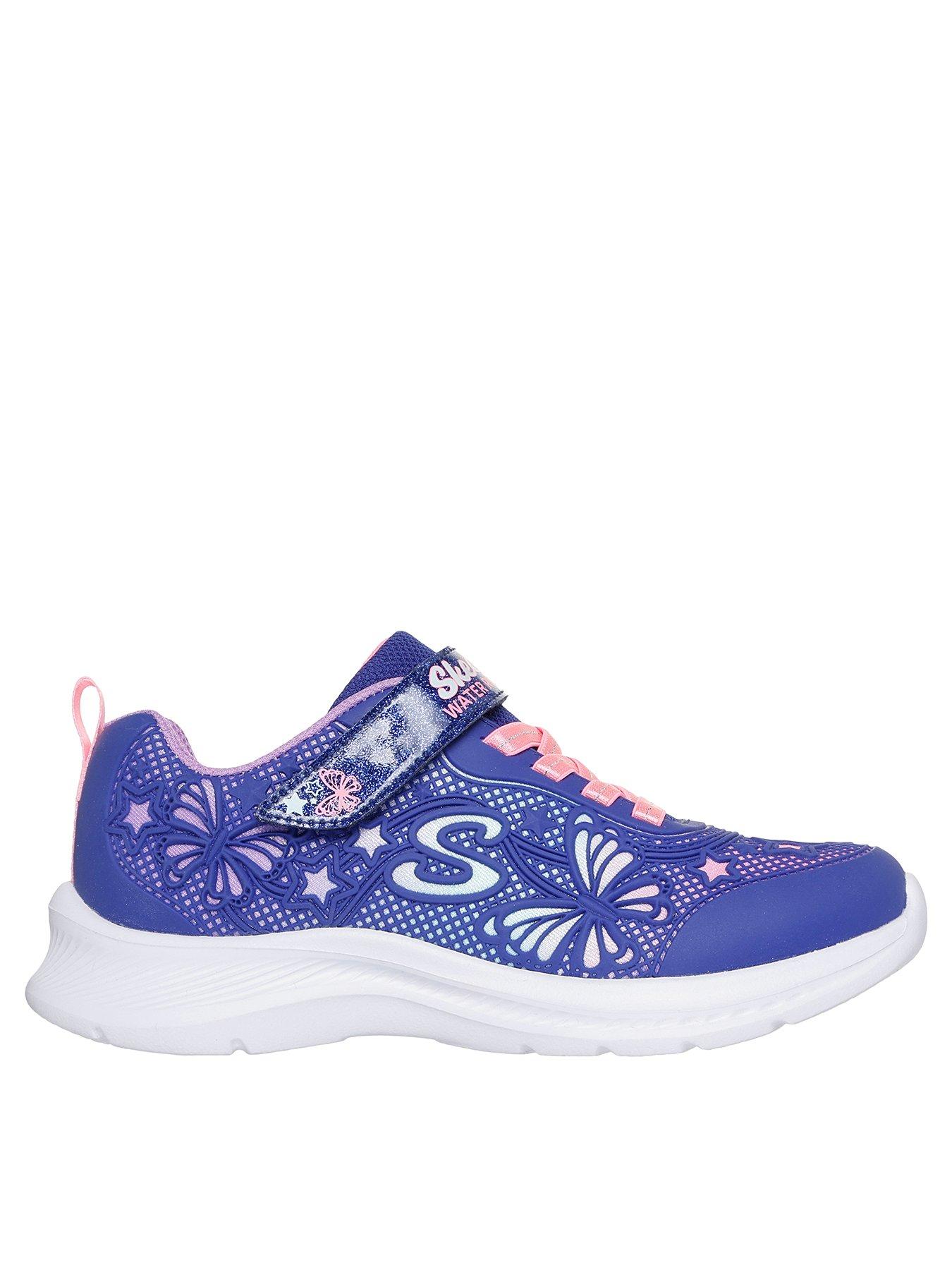 undefined Flower Theme Water Repellent Sneaker with Gore and Strap - Navy