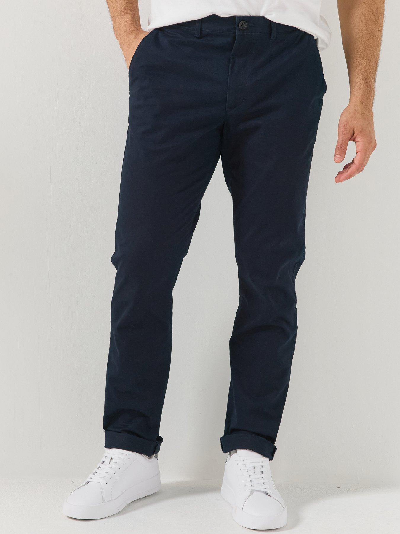 Tommy Hilfiger Core Denton Essential Twill Straight Fit Trousers - Navy