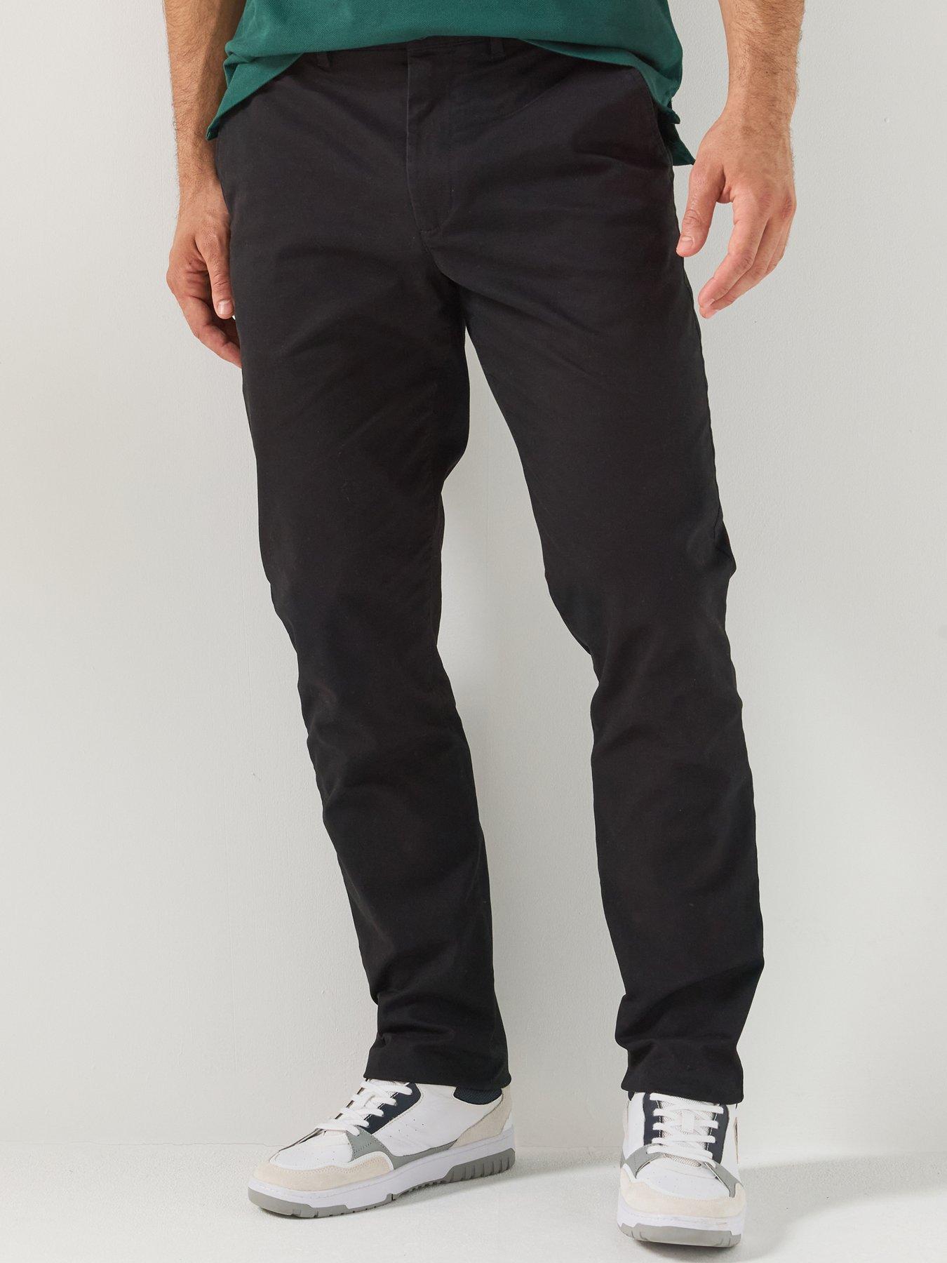 Tommy Hilfiger Core Denton Essential Twill Straight Fit Trousers - Black