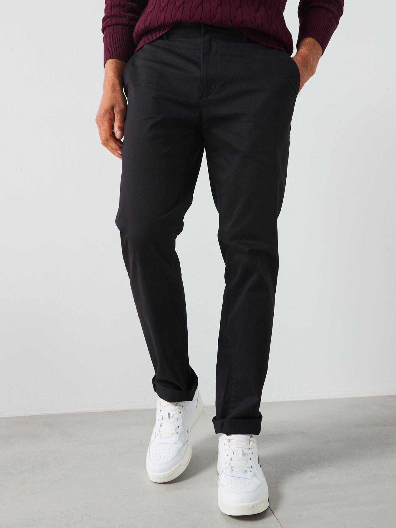 Tommy Hilfiger Core Denton Essential Twill Chino Trousers - Black