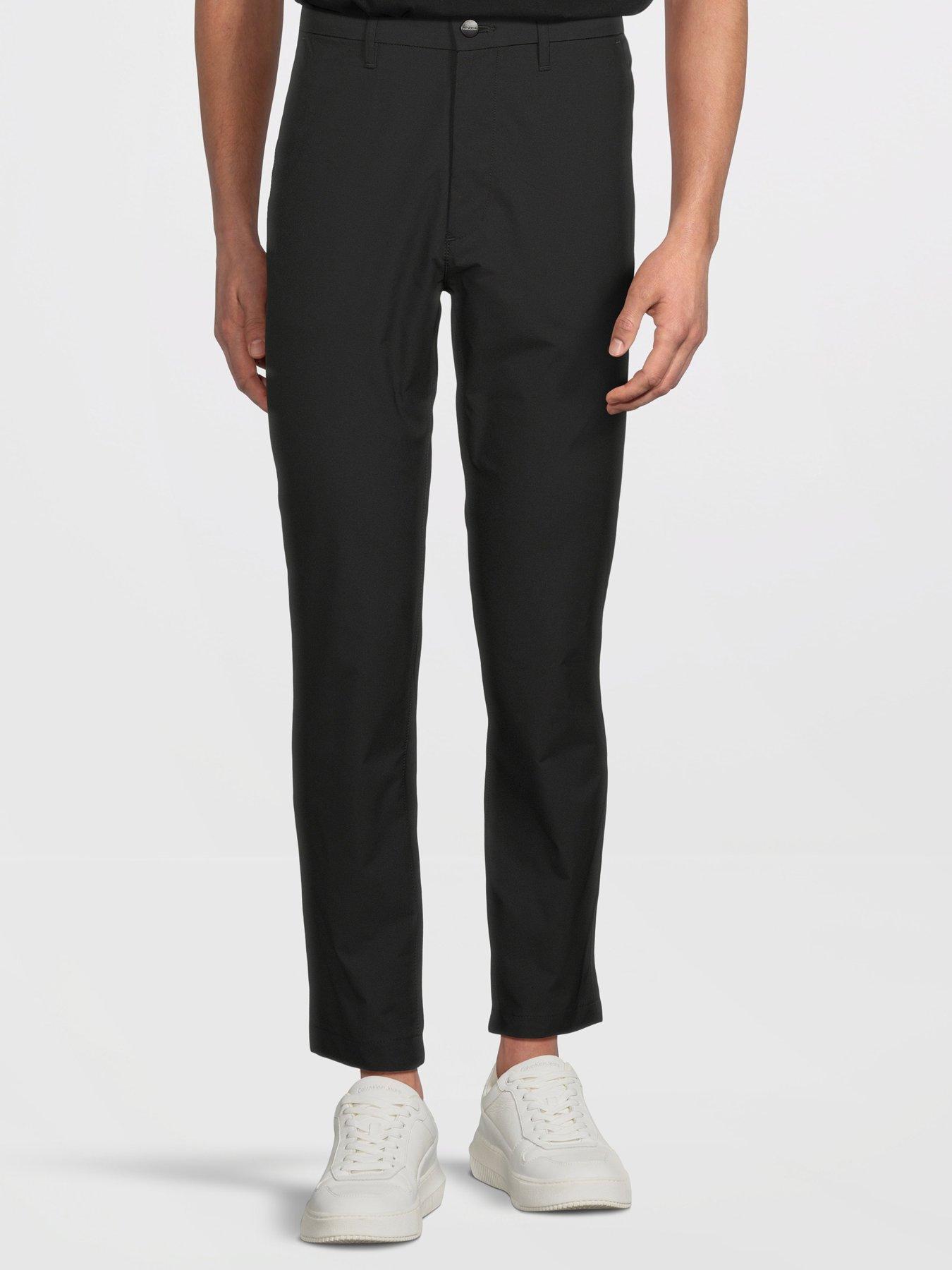 Calvin Klein Slim Fit Tech Trousers - Black