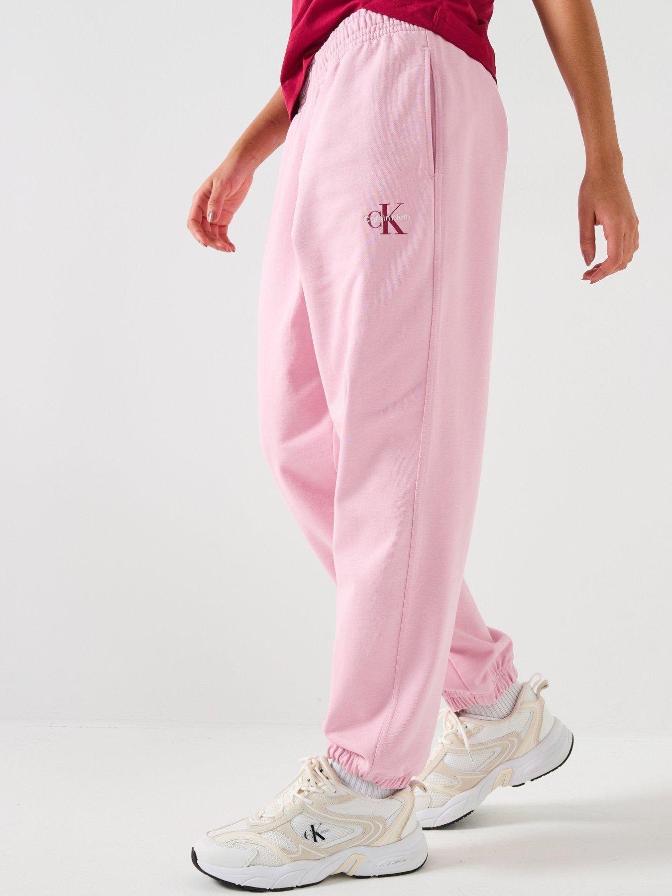 Calvin Klein Jeans Monologo Cuffed Joggers - Pink