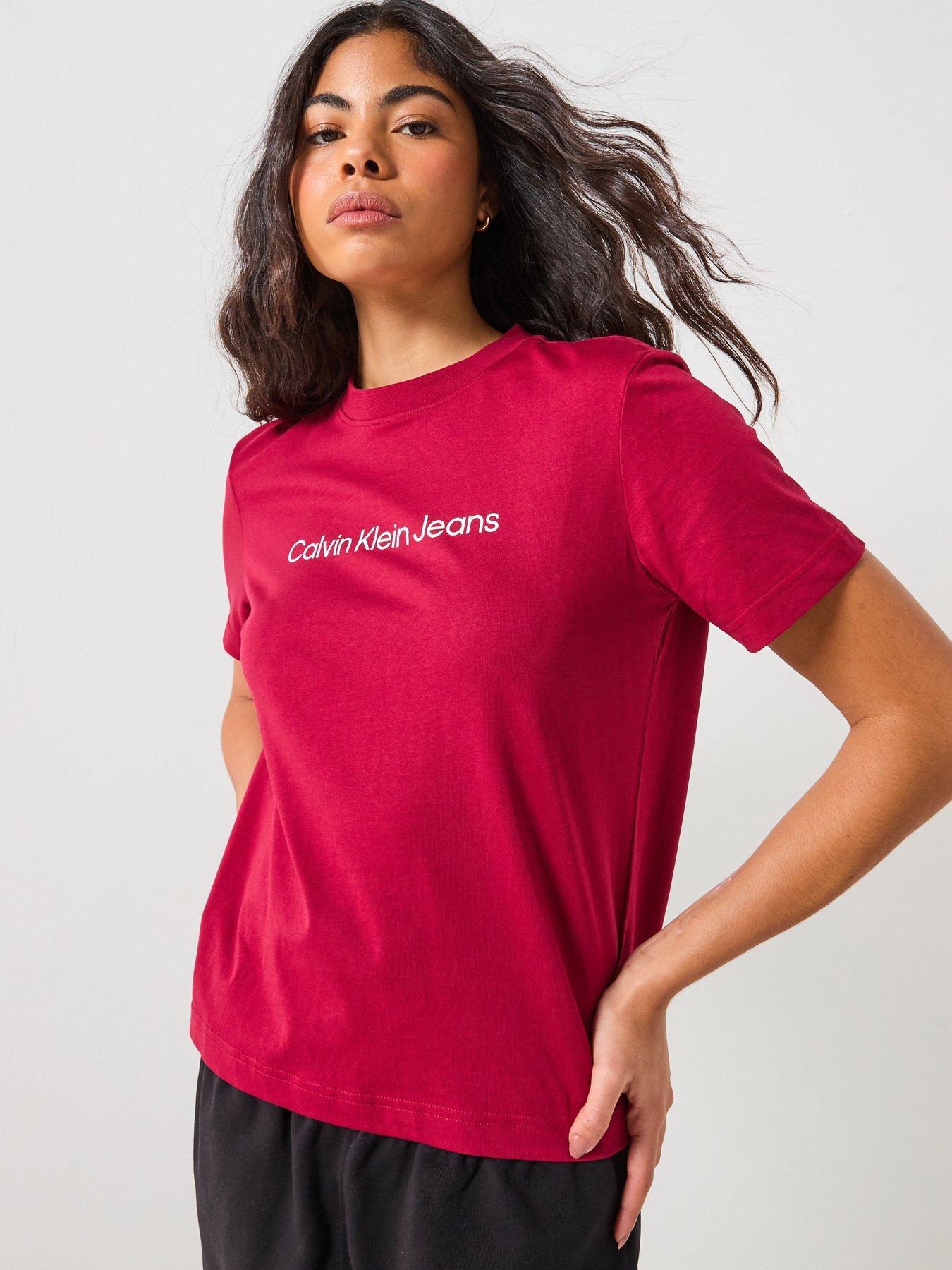 Calvin Klein Jeans Logo T-Shirt - Red