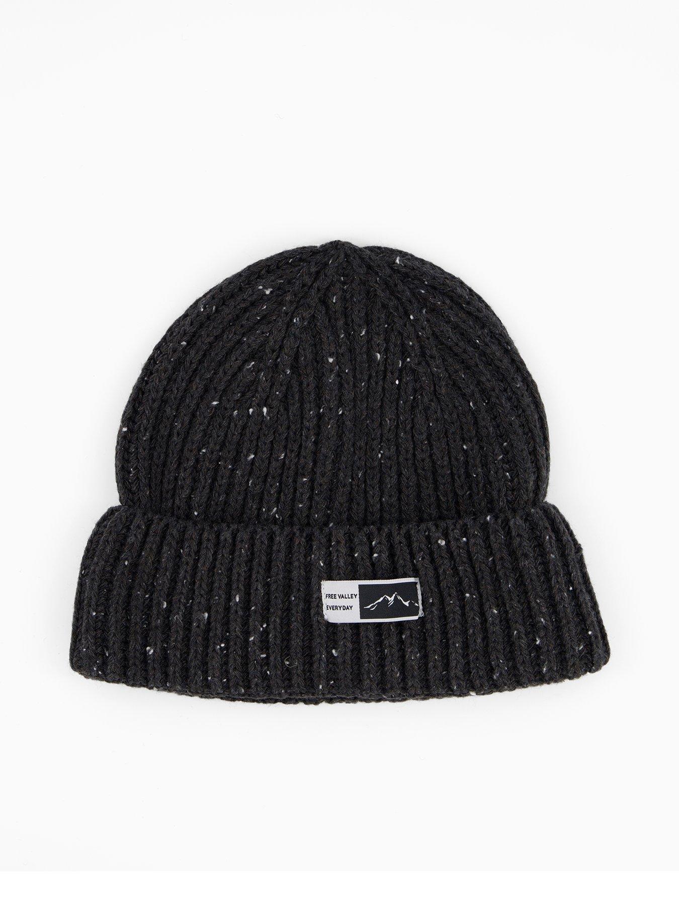 The Very Collection Kids Knitted Beanie Hat - Black