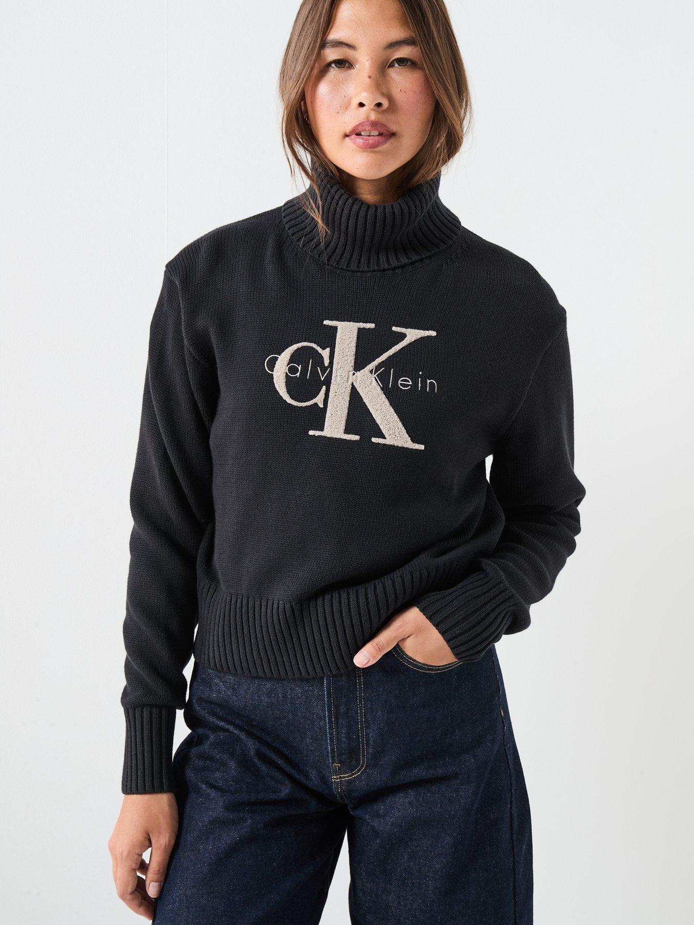 Calvin Klein Jeans Monologo Sweater - Black