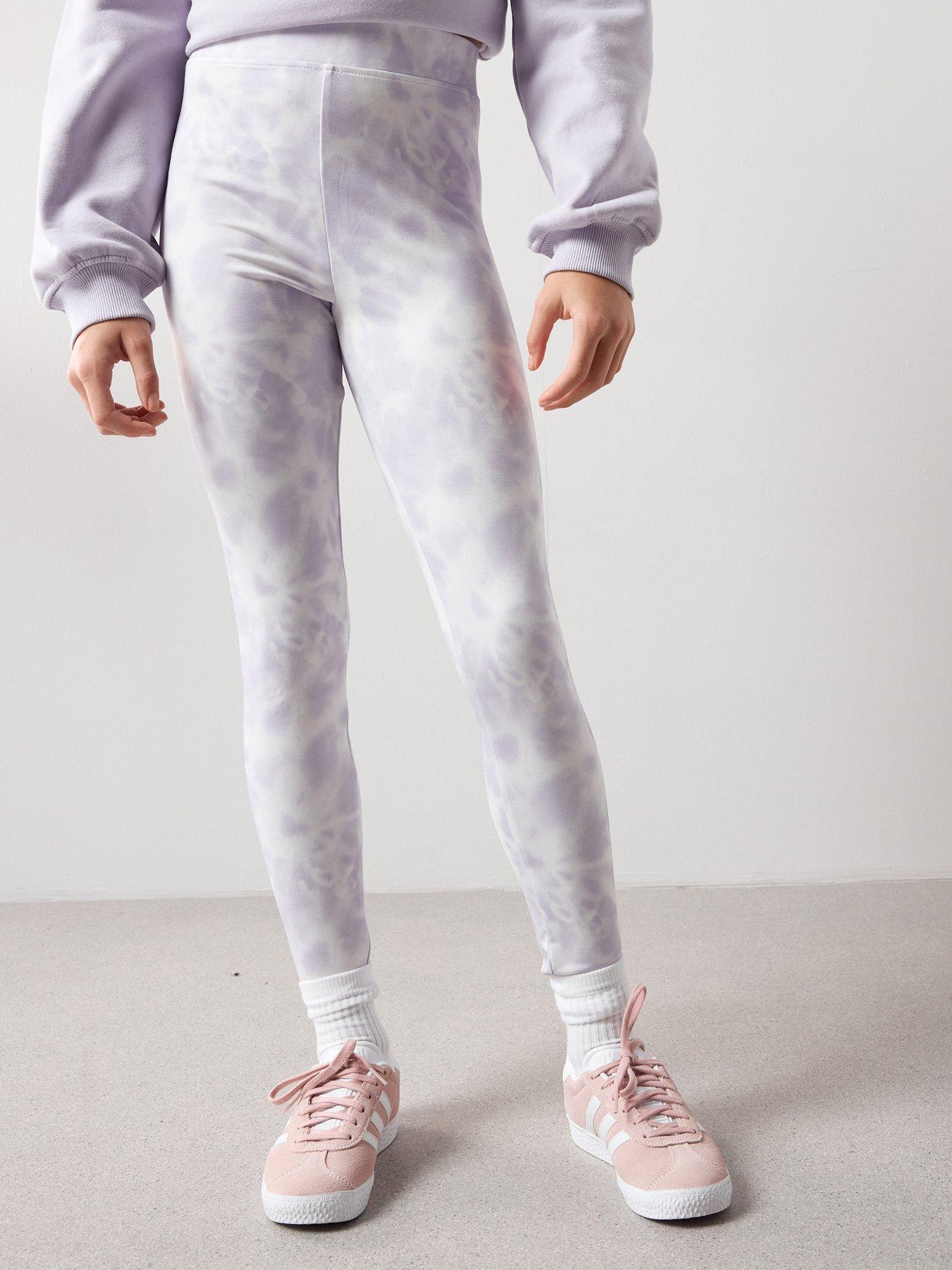 V by Very Girls Tie Dye Printed Leggings - Print