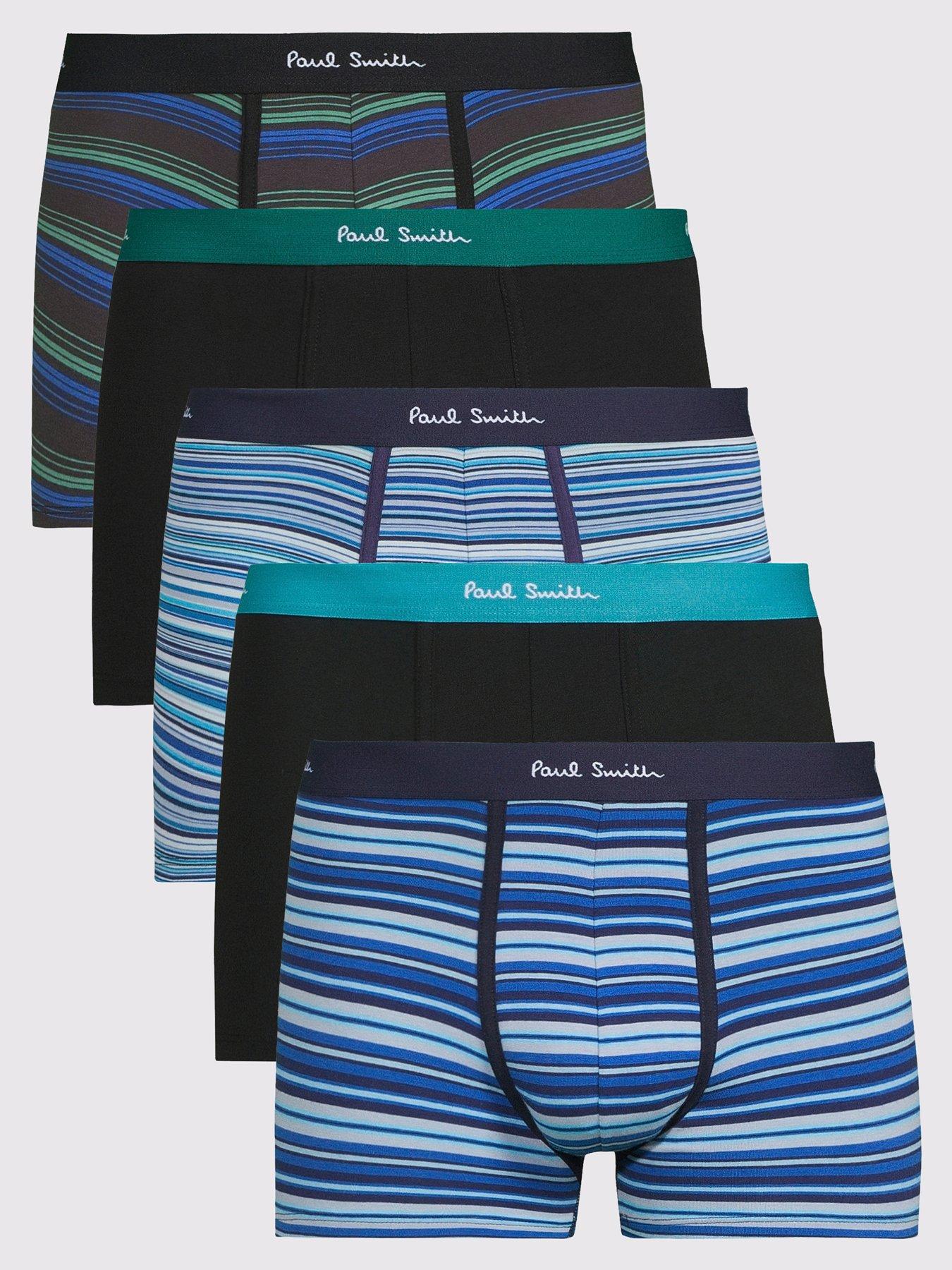 Image 1 of 3 of PS PAUL SMITH 5 Pack Stripe Trunks - Blue
