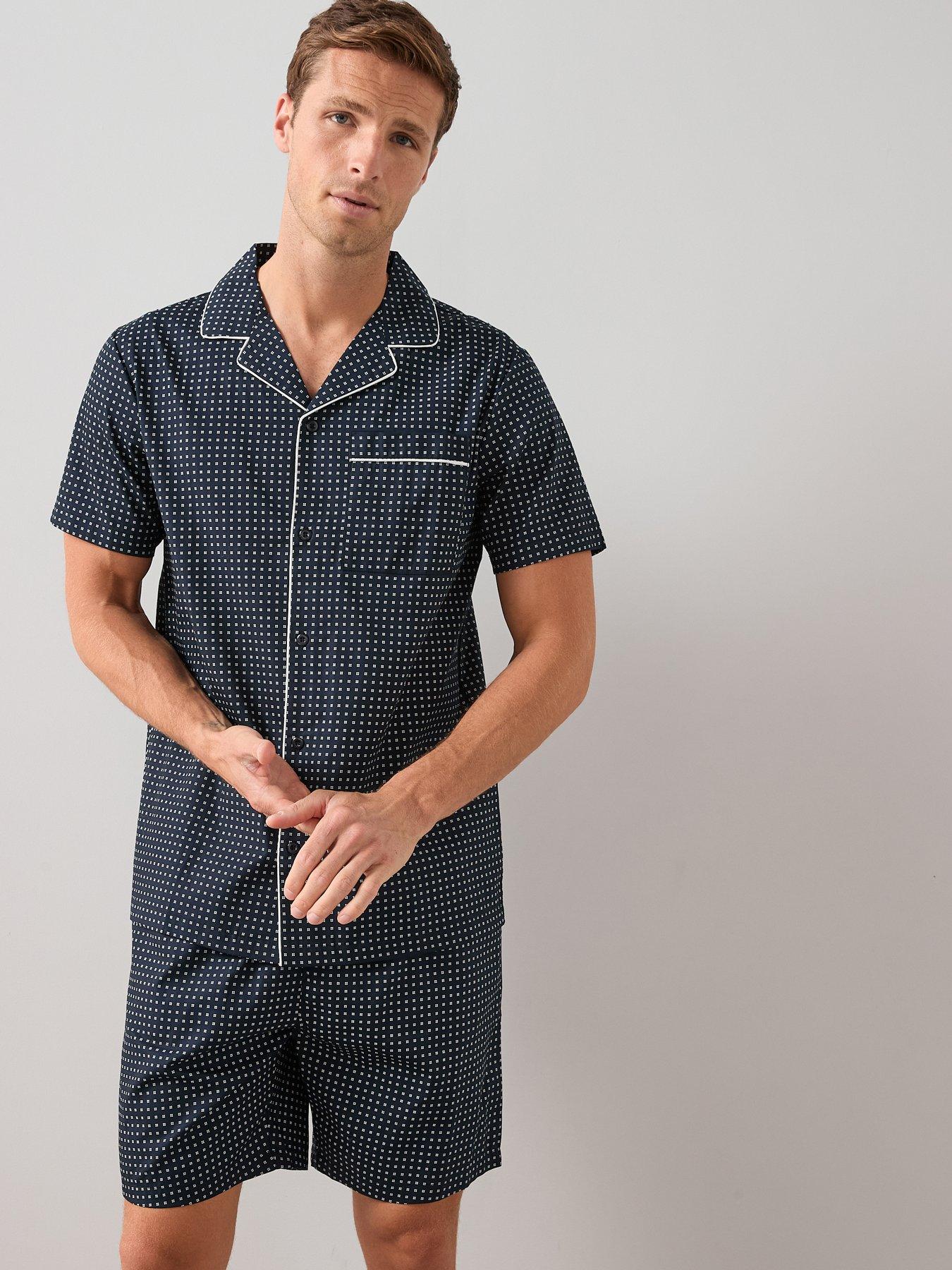 Pigiama Uomo Versay Classic London In Cotone Misto &ndash; Morbido Con Righe E Quadri &ndash; Taglie S-2XL