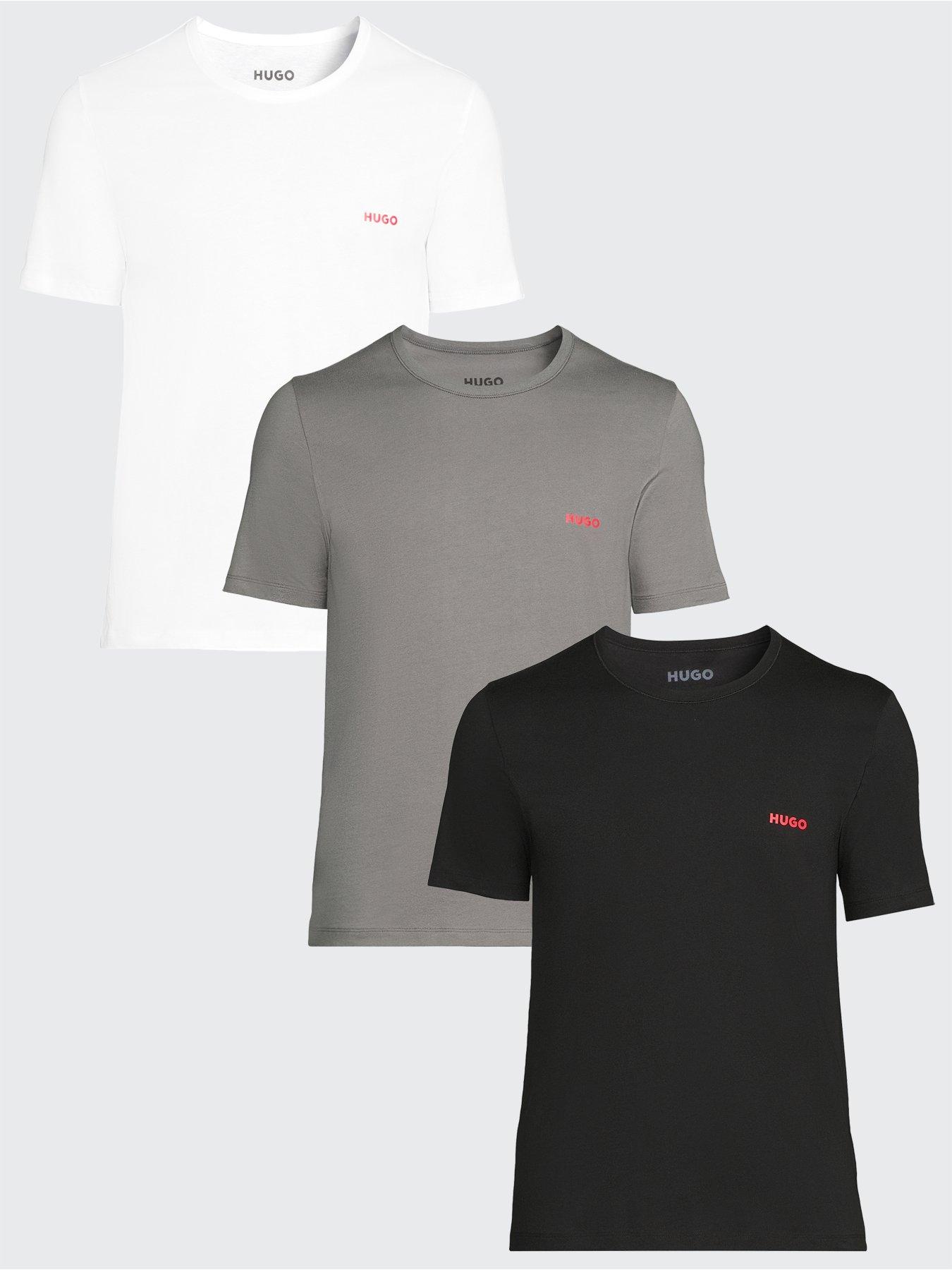 HUGO Bodywear Regular Fit 3 Pack T-Shirts - Assorted