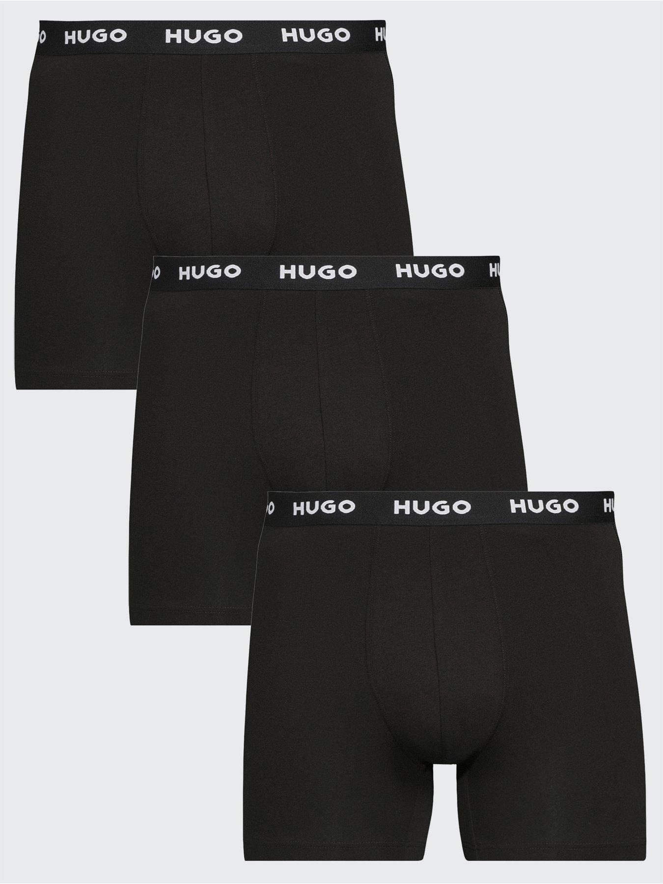undefined Bodywear 3 Pack Triplet Metalic Waistband Boxers - Black