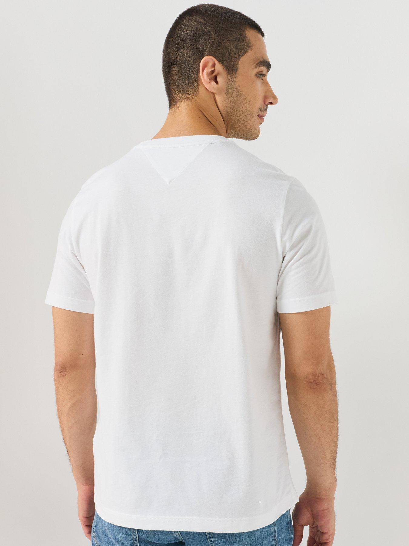 Image 2 of 6 of Tommy Hilfiger Essential Regular Fit Solid T-Shirt - White