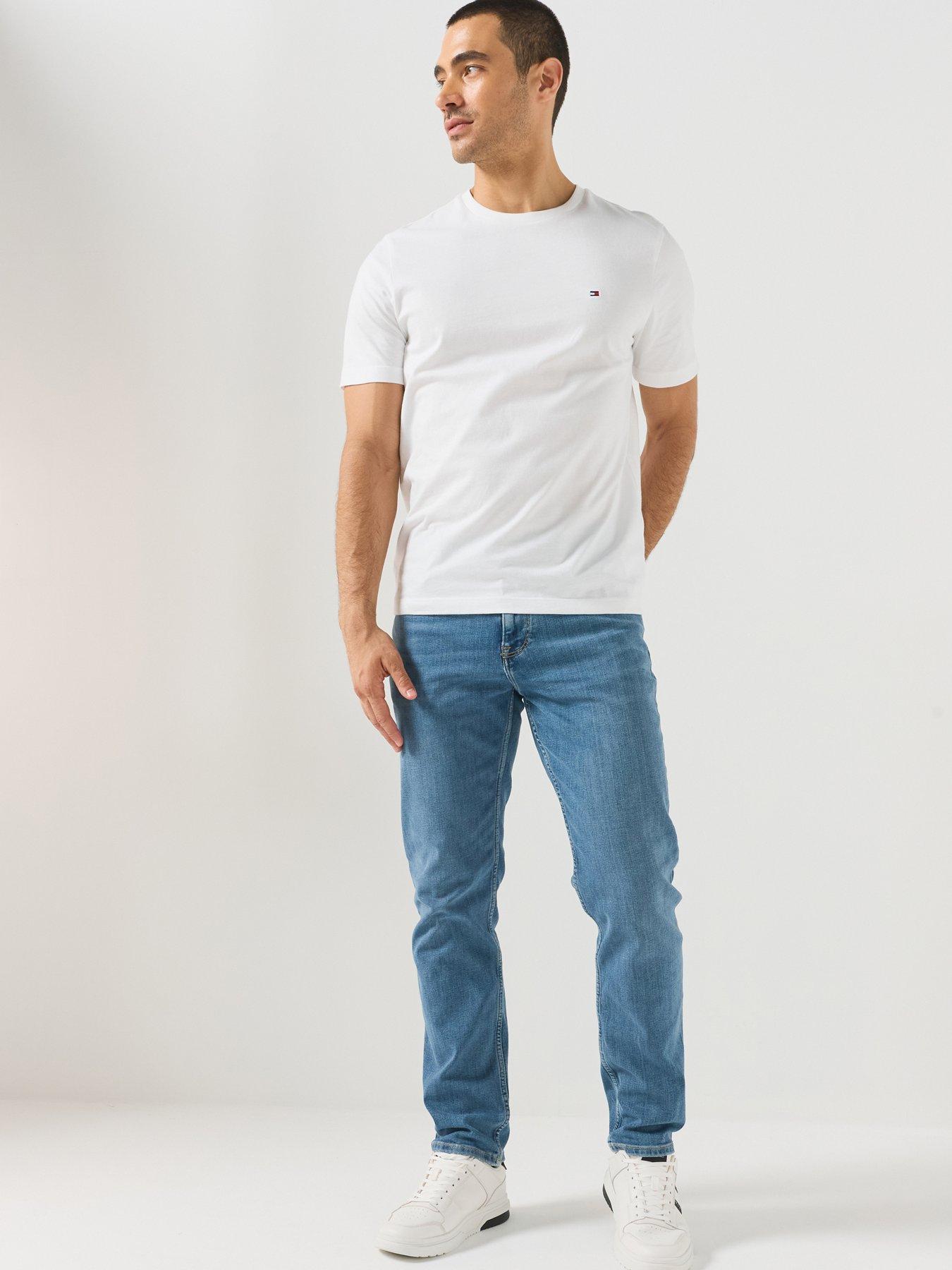 Image 3 of 6 of Tommy Hilfiger Essential Regular Fit Solid T-Shirt - White