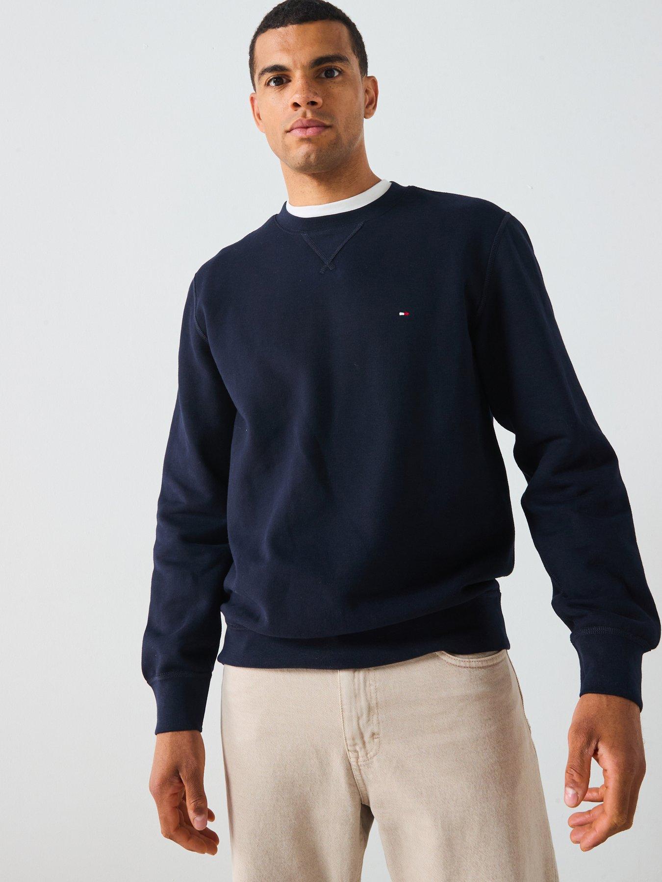 Tommy Hilfiger Essential Fleece Crew Neck Sweatshirt - Navy
