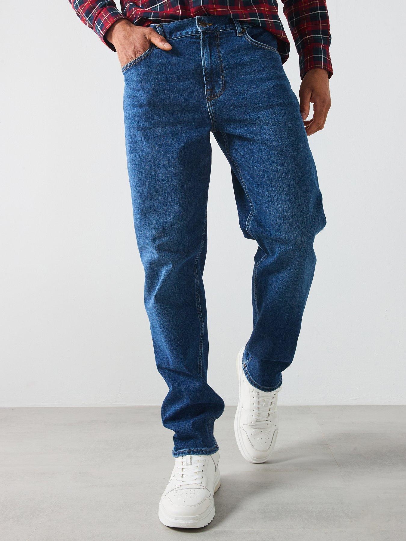 Tommy Hilfiger Harlem Stretch Regular Tapered Jeans Dark Blue Very