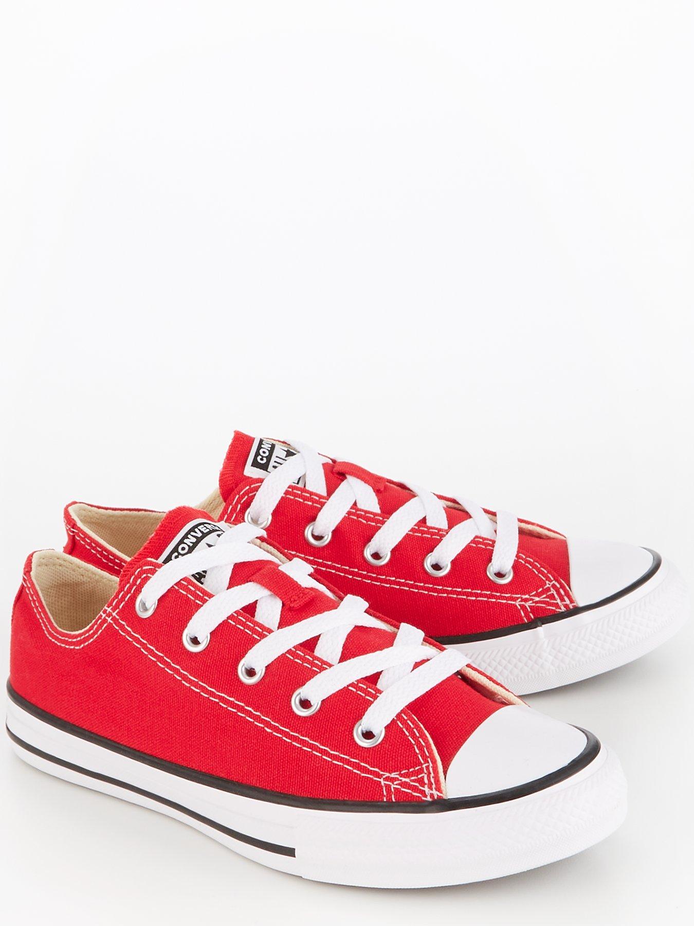 Red converse all clearance star ox