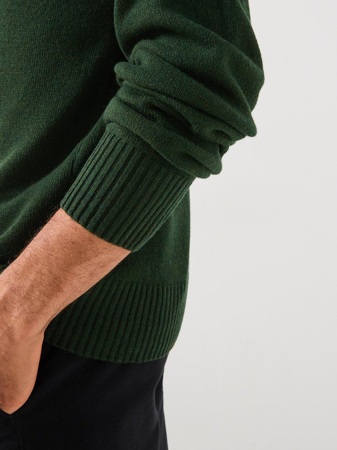 Image 6 of 6 of Lacoste Knitted Crew Jumper &nbsp;- Green