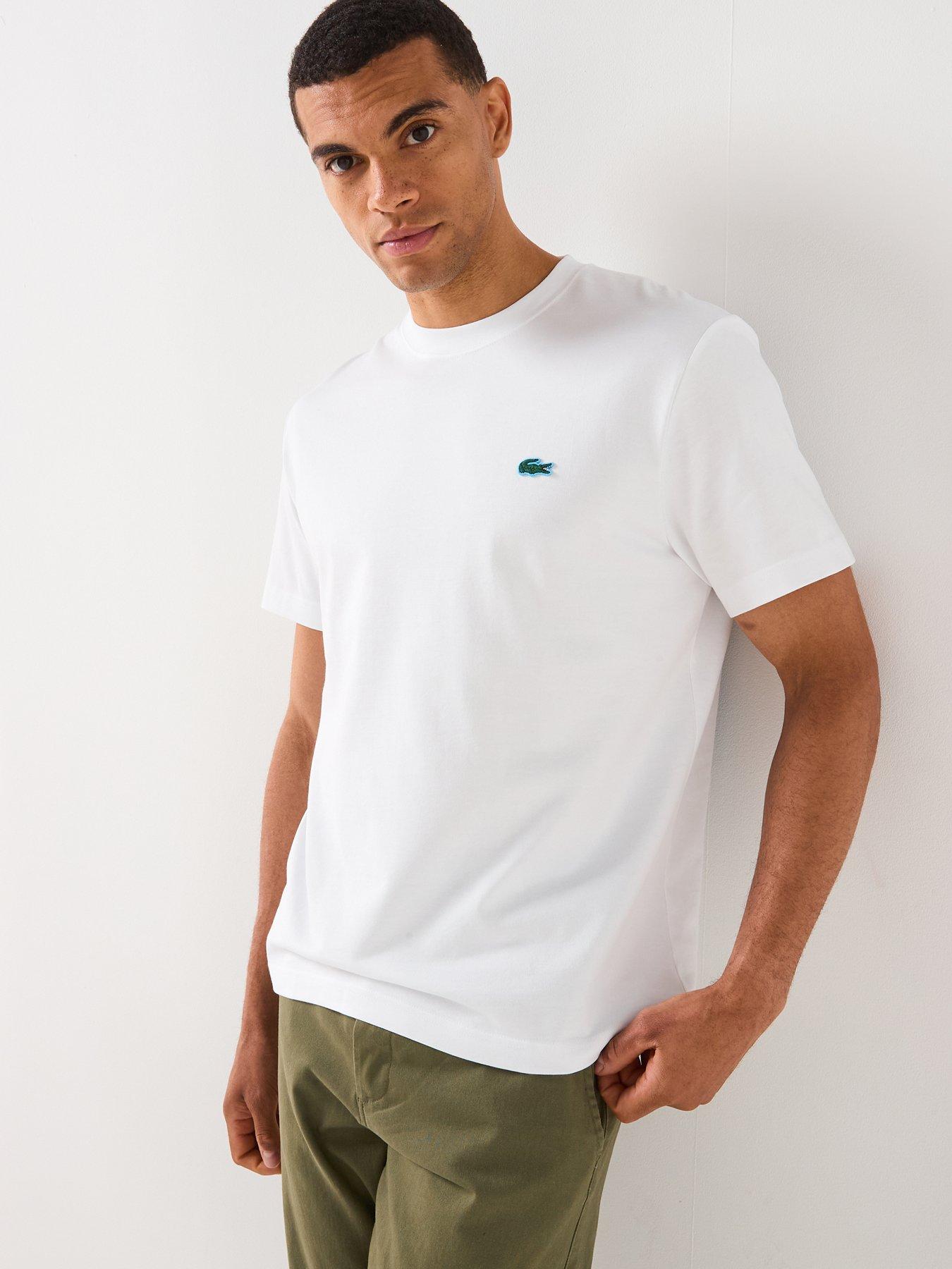 Lacoste Lacoste Regular Fit Heavy Jersey Backprint T-shirt- White