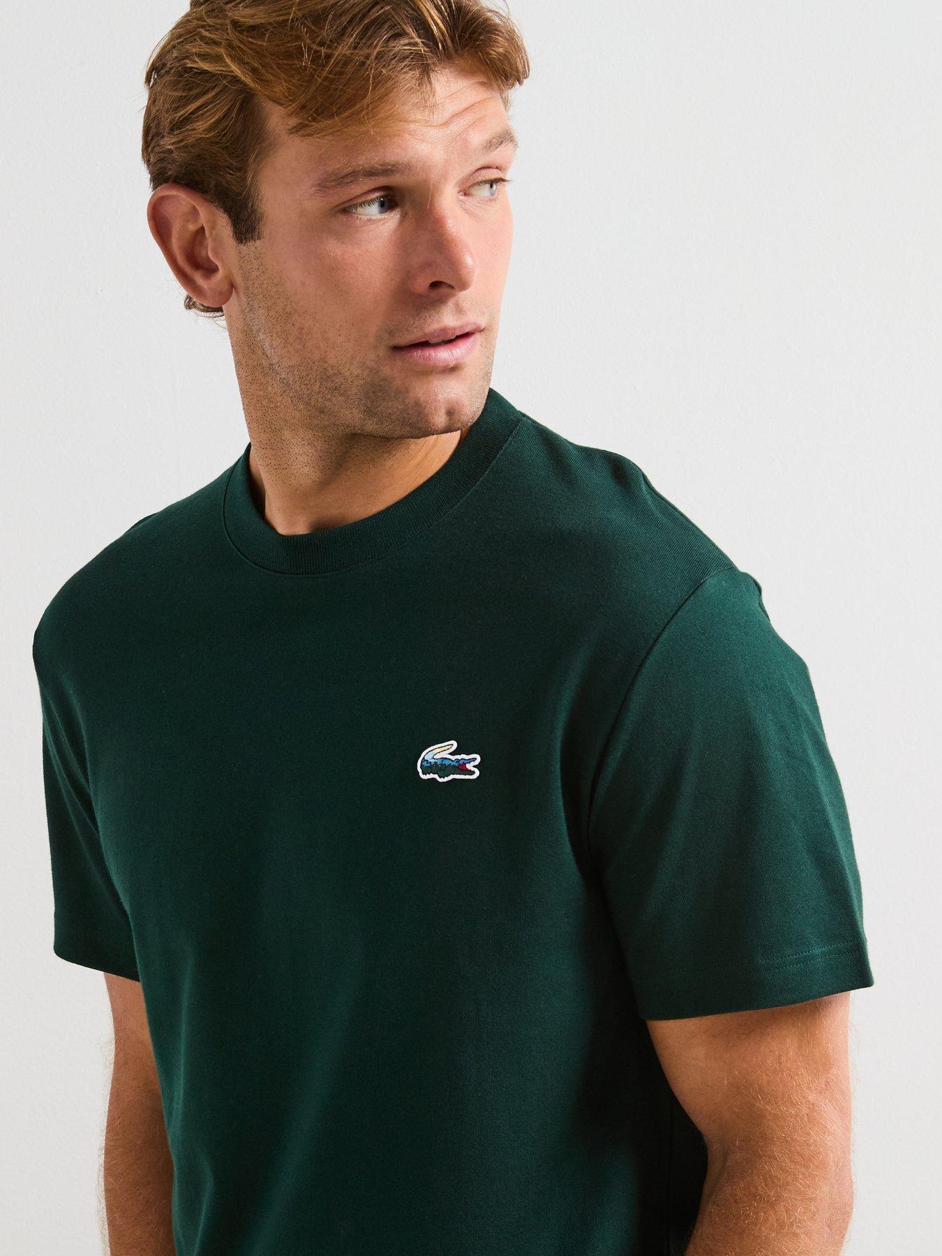 Image 4 of 6 of Lacoste Landscape Crocodile T-shirt - Green