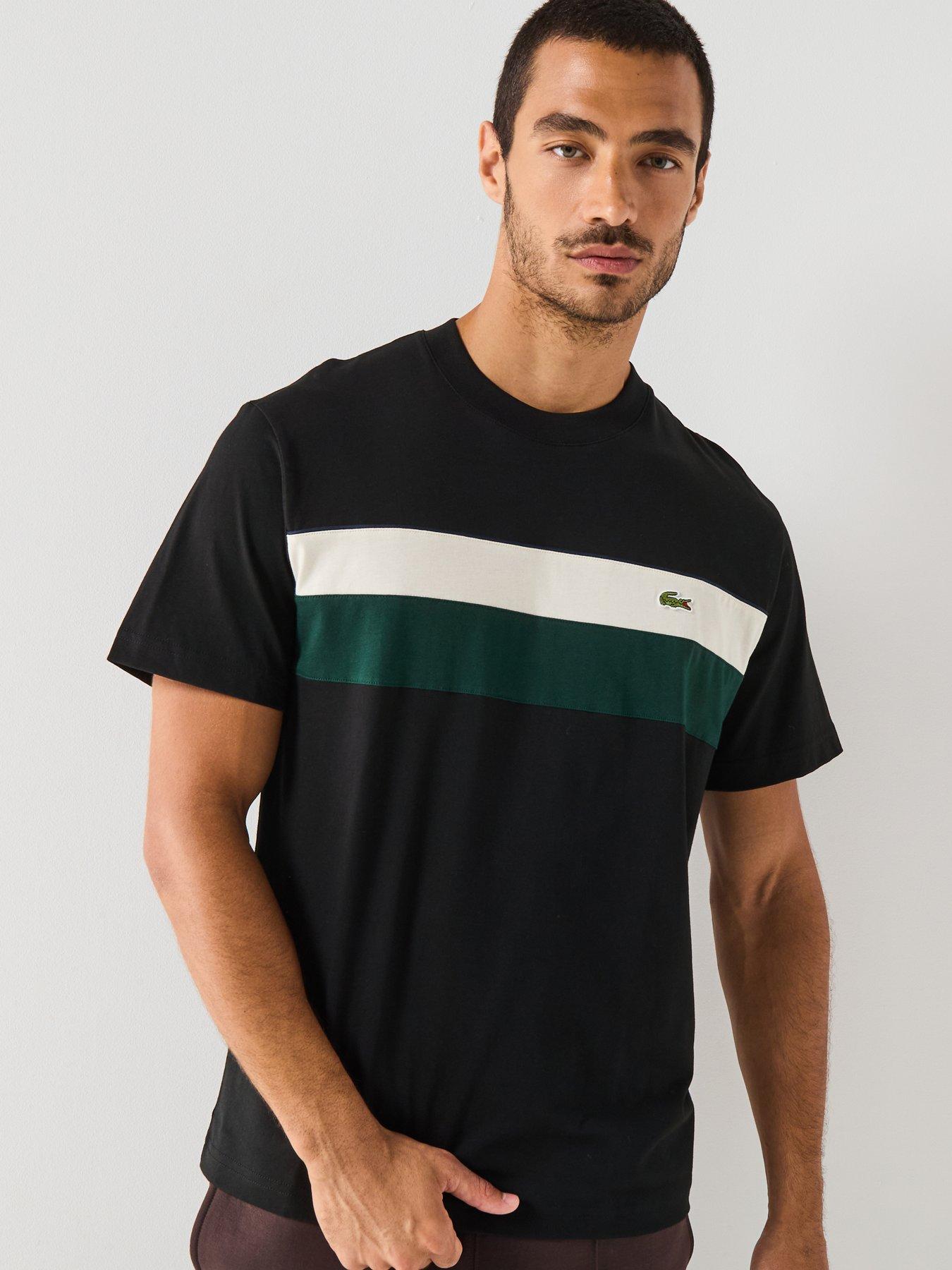 undefined Lacoste Regular Fit Colorblock Jersey T-shirt - Black