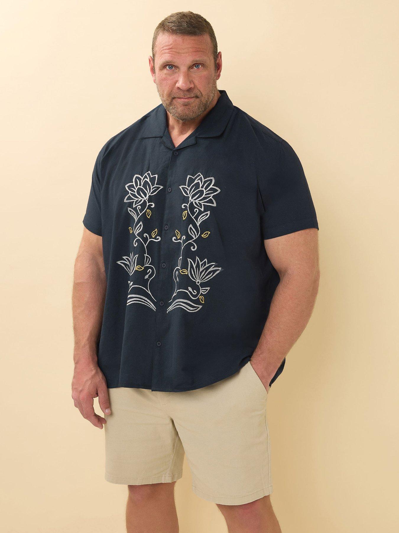 undefined Badrhino Embroidered Short Sleeve Shirt