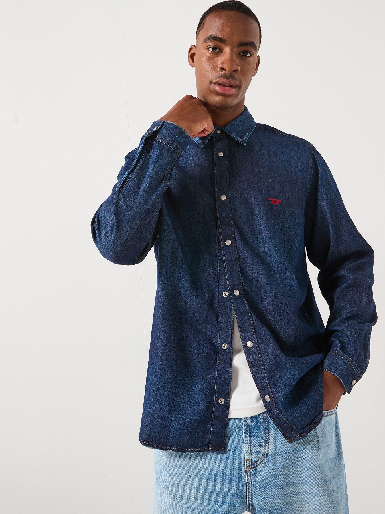 Diesel Diesel Ply Denim Shirt- Blue