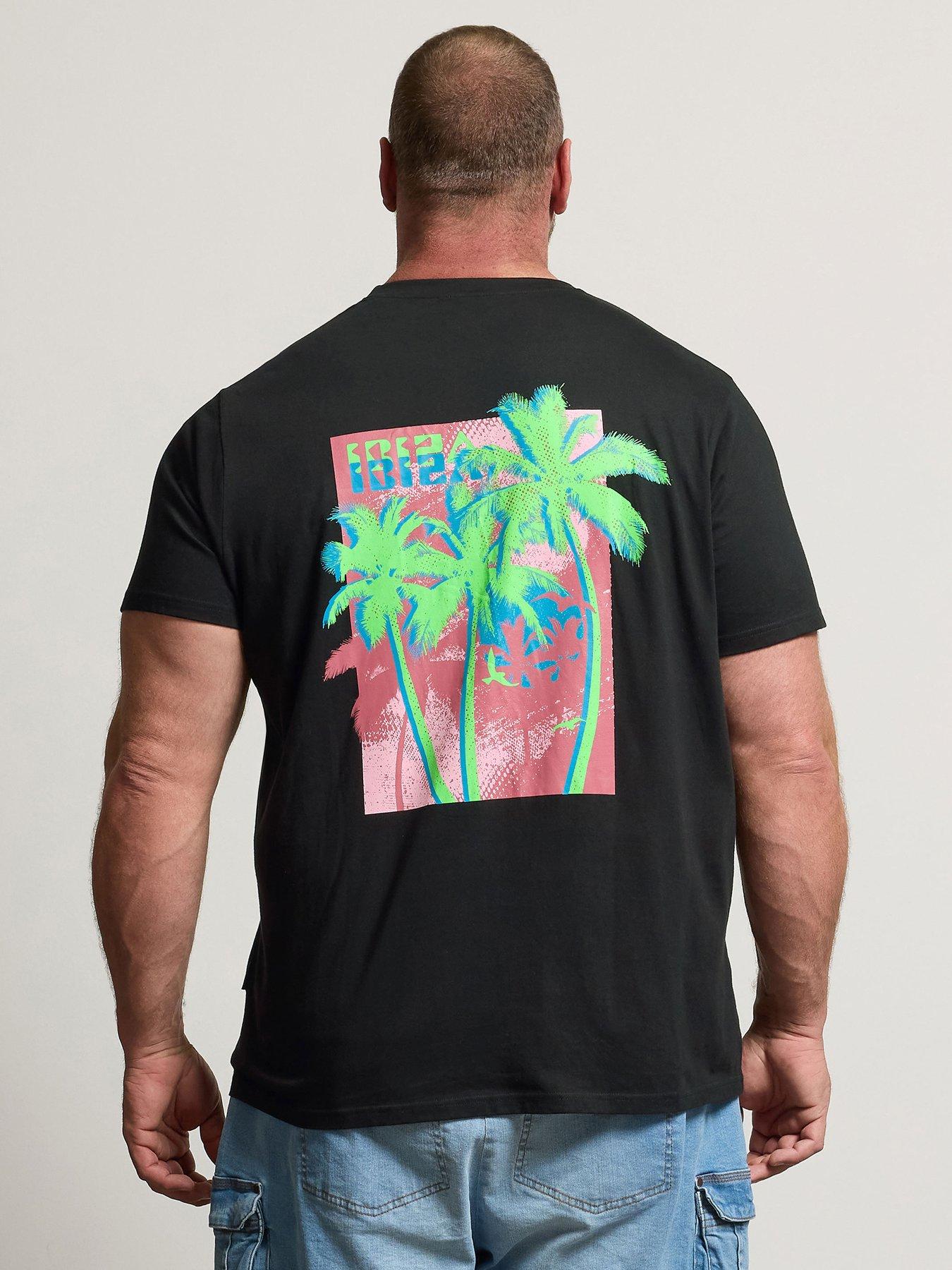 Image 2 of 6 of BadRhino Ibiza Graphic T-Shirt - Black
