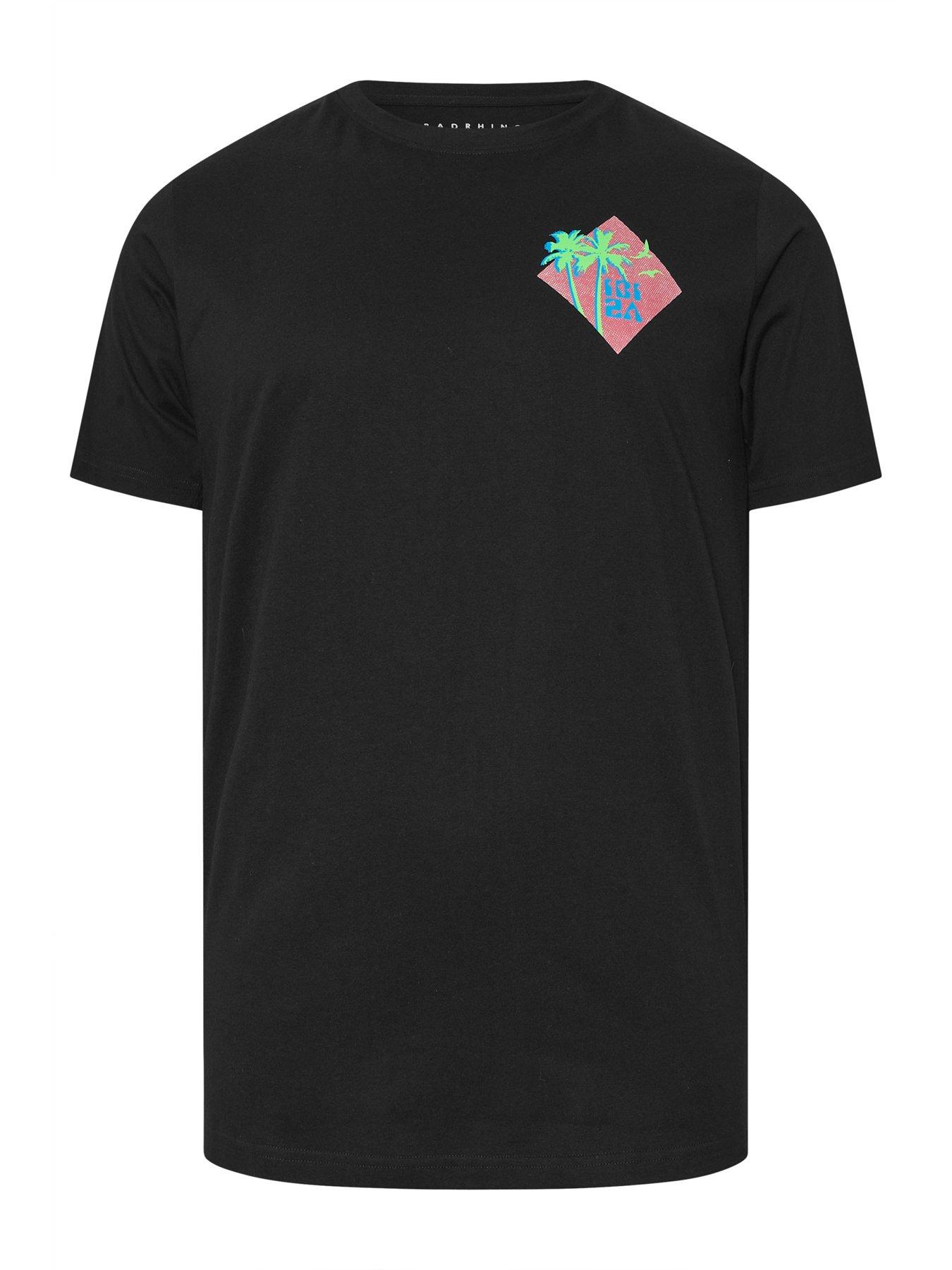 Image 5 of 6 of BadRhino Ibiza Graphic T-Shirt - Black