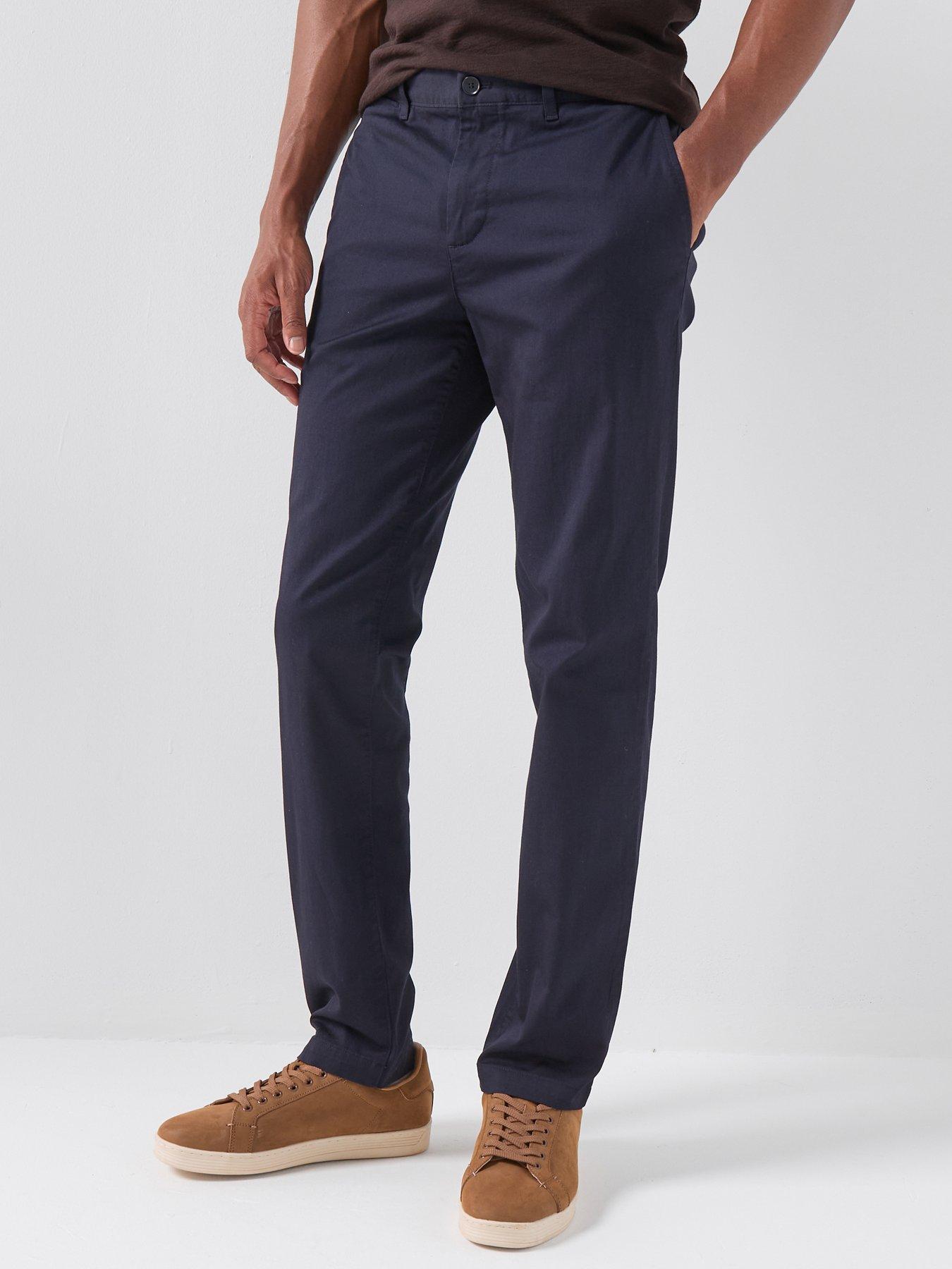Lacoste: Slim Fit Stretch Cotton Chino Trouser - Navy