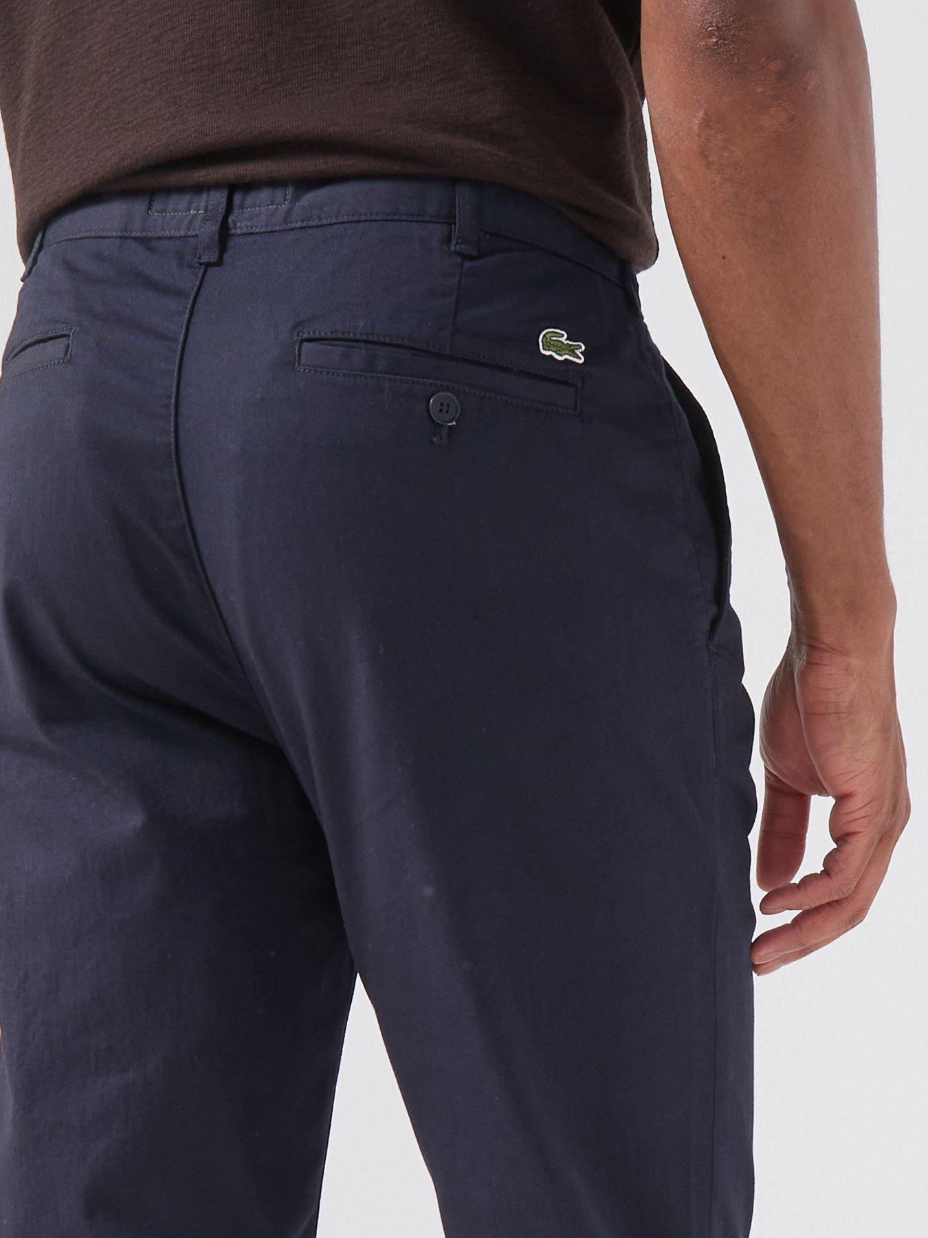 Image 4 of 5 of Lacoste Slim Fit Stretch Cotton Chino Trouser - Navy