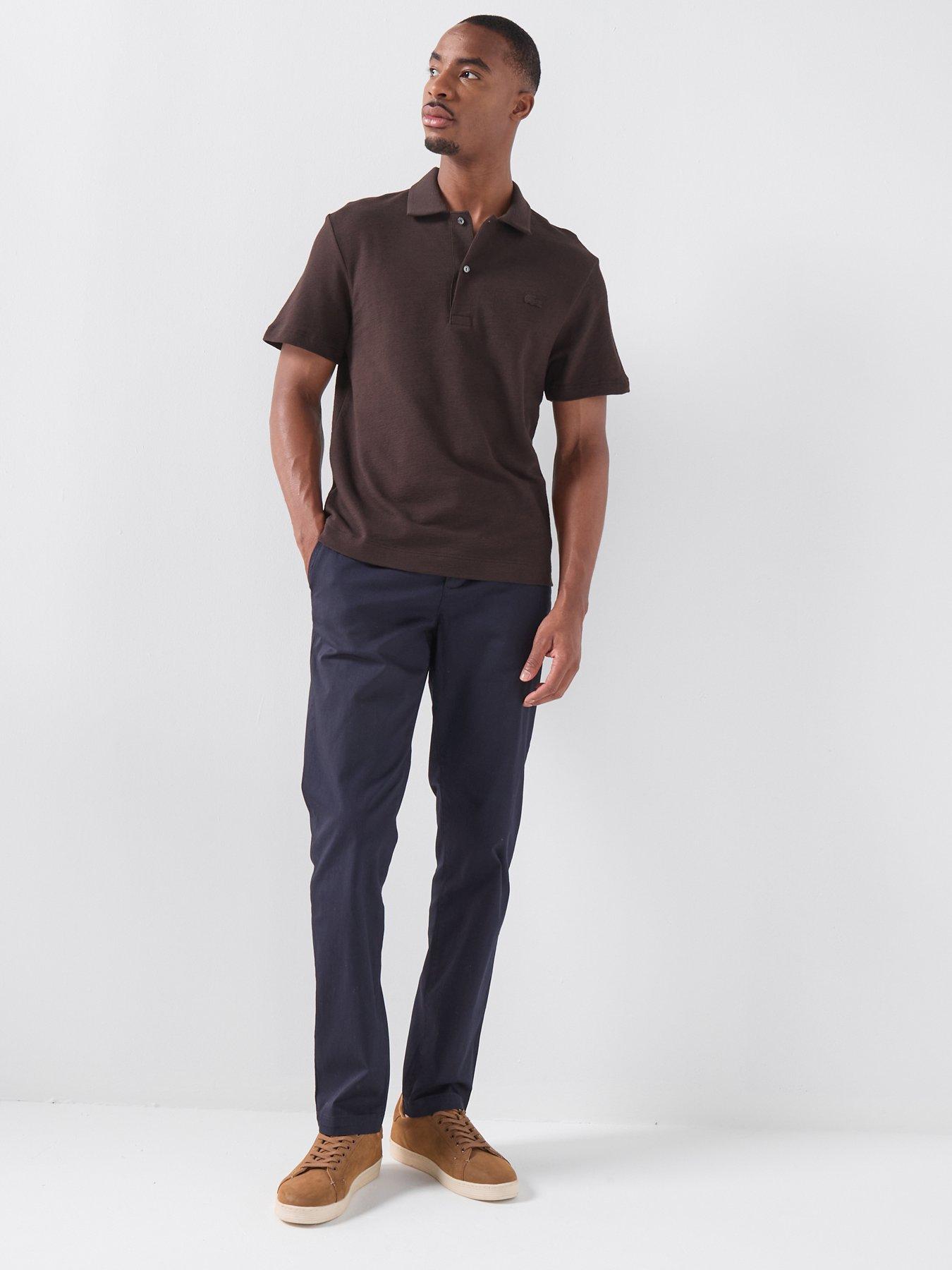 Image 5 of 5 of Lacoste Slim Fit Stretch Cotton Chino Trouser - Navy