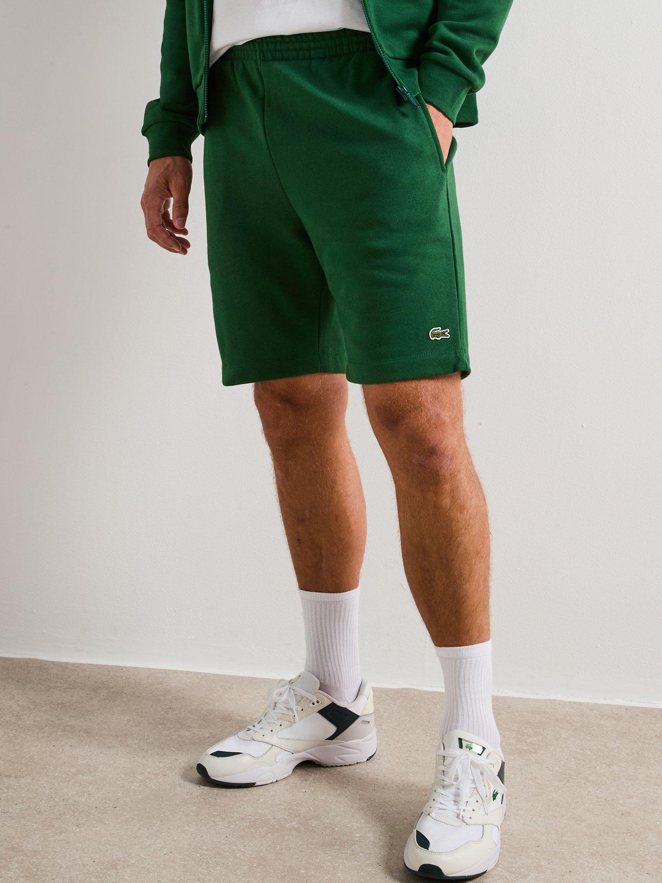 undefined Lacosteâ Brushed Fleece Shorts- Green