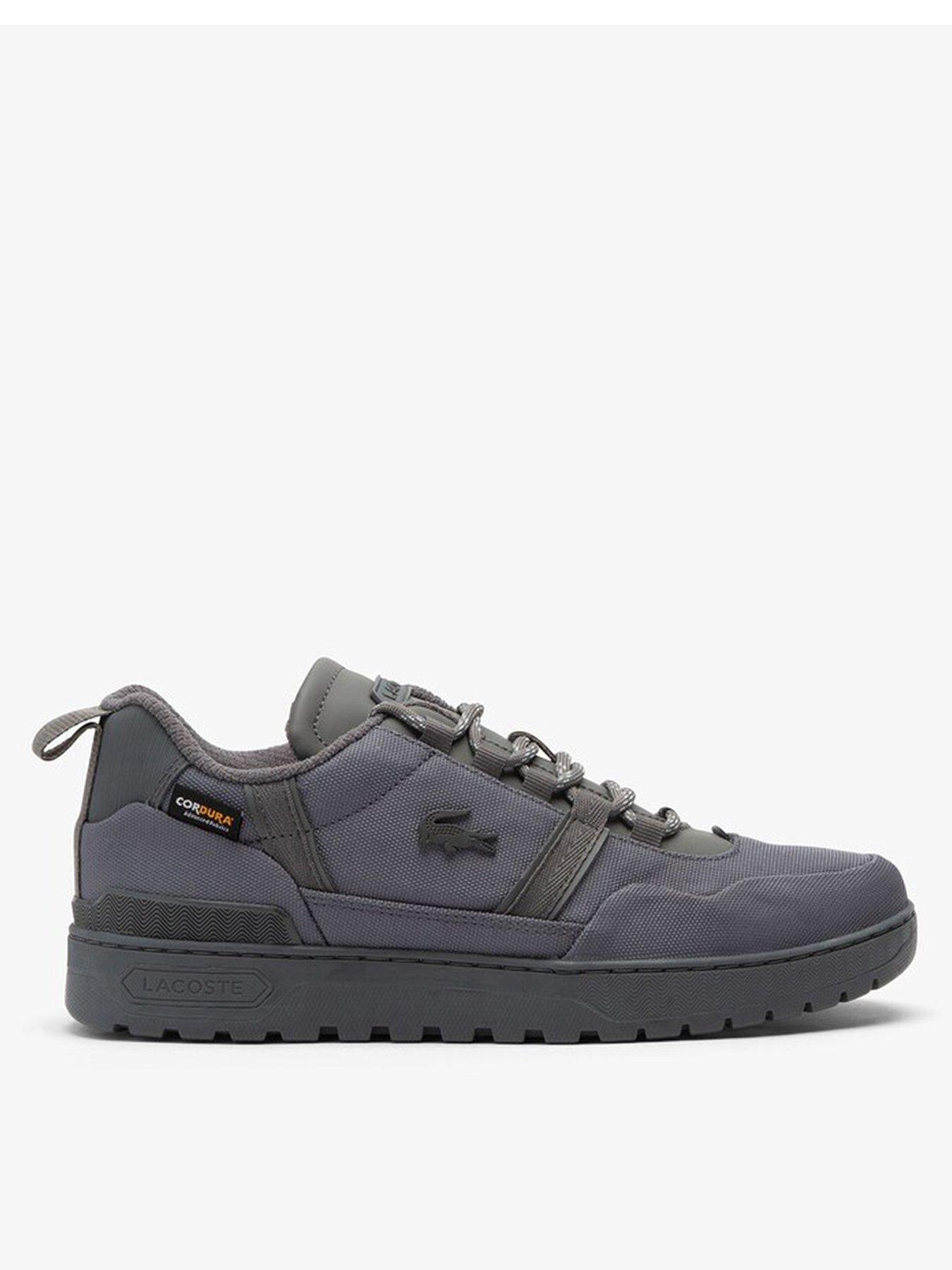 Lacoste T-clip Winter Cordura Trainers, Grey, Size 8, Men