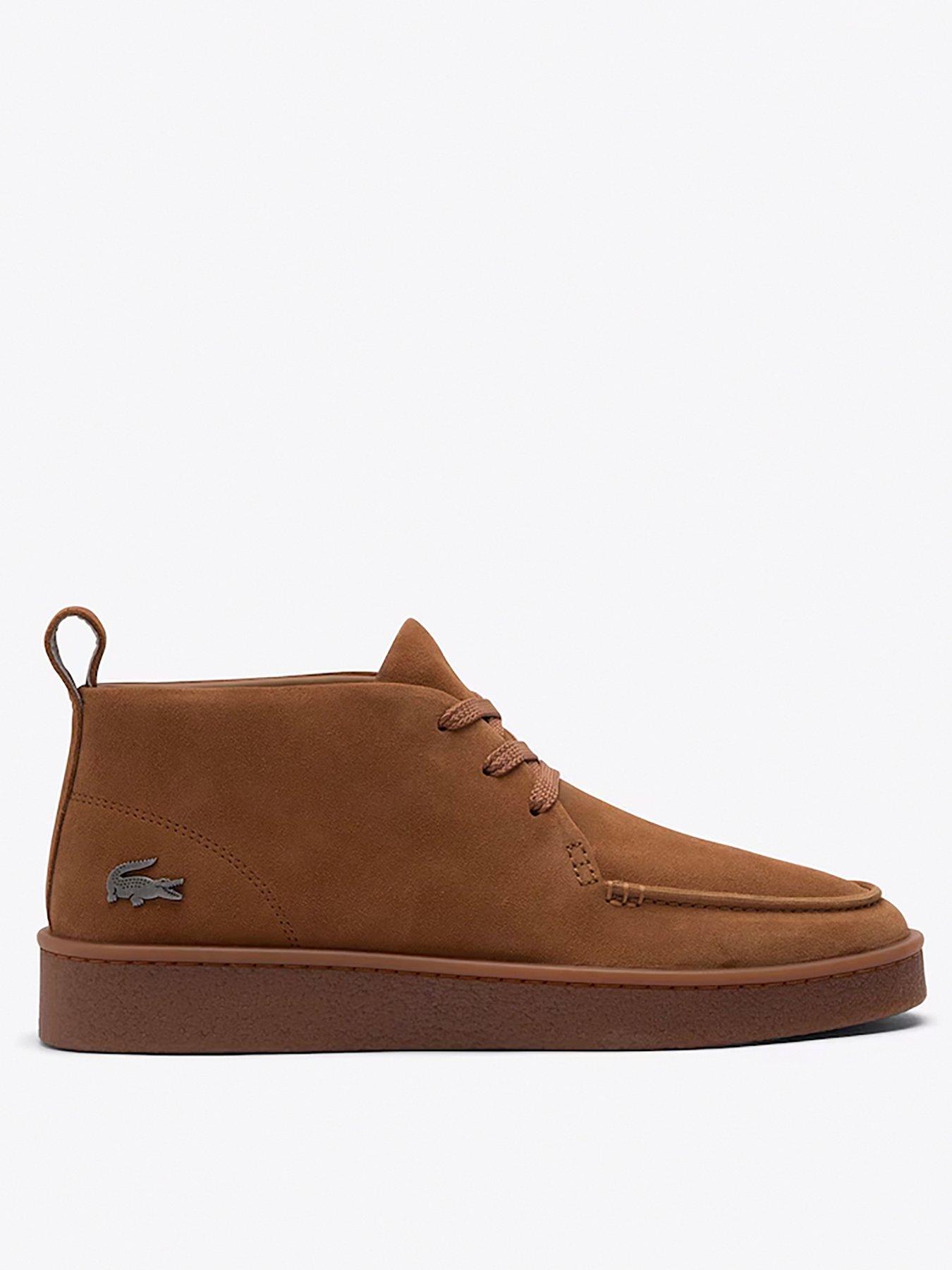 Lacoste Baseshot Chukka Boots, Brown, Size 12, Men