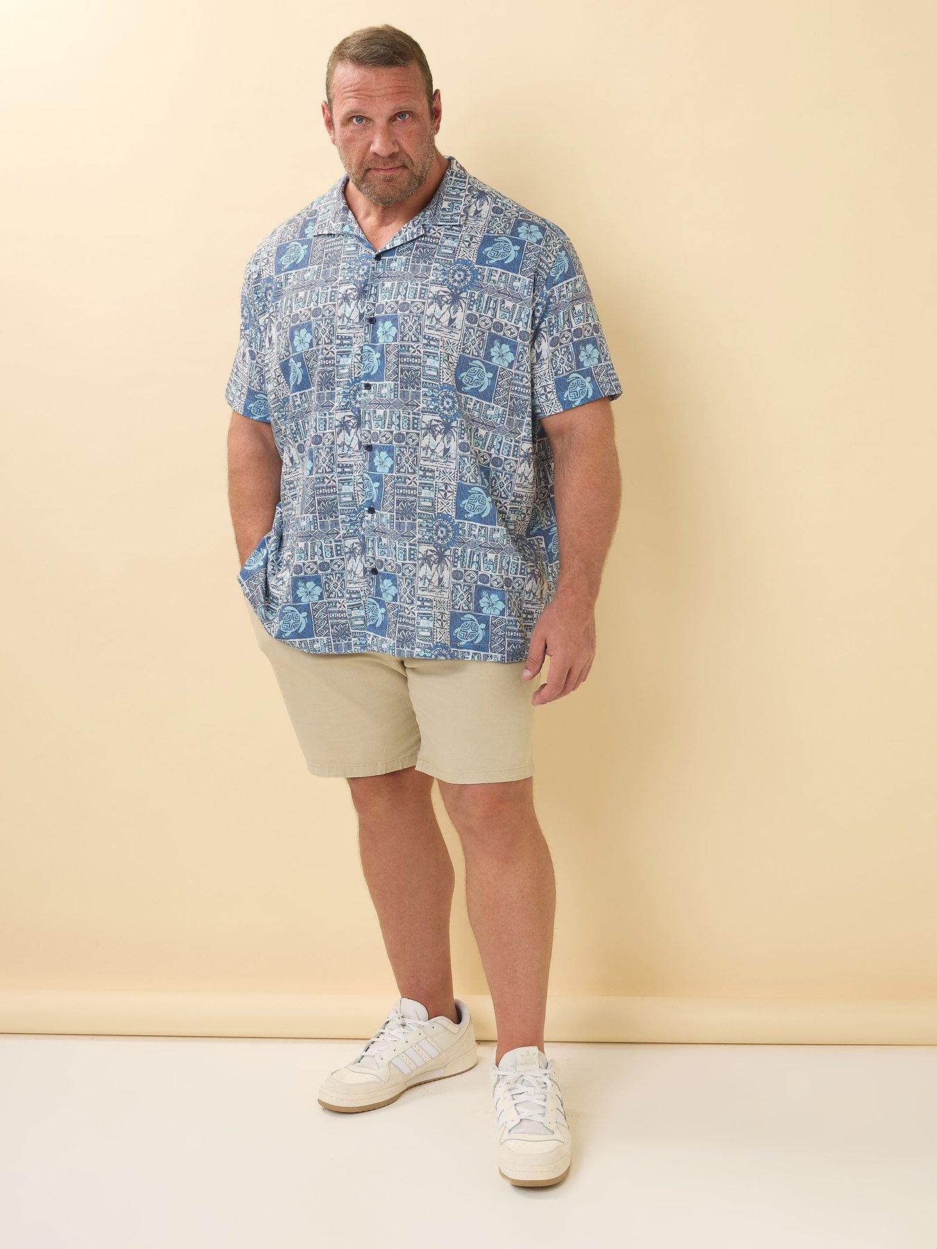 Image 3 of 4 of BadRhino Seersucker Turtle Short Sleeve Shirt - Blue