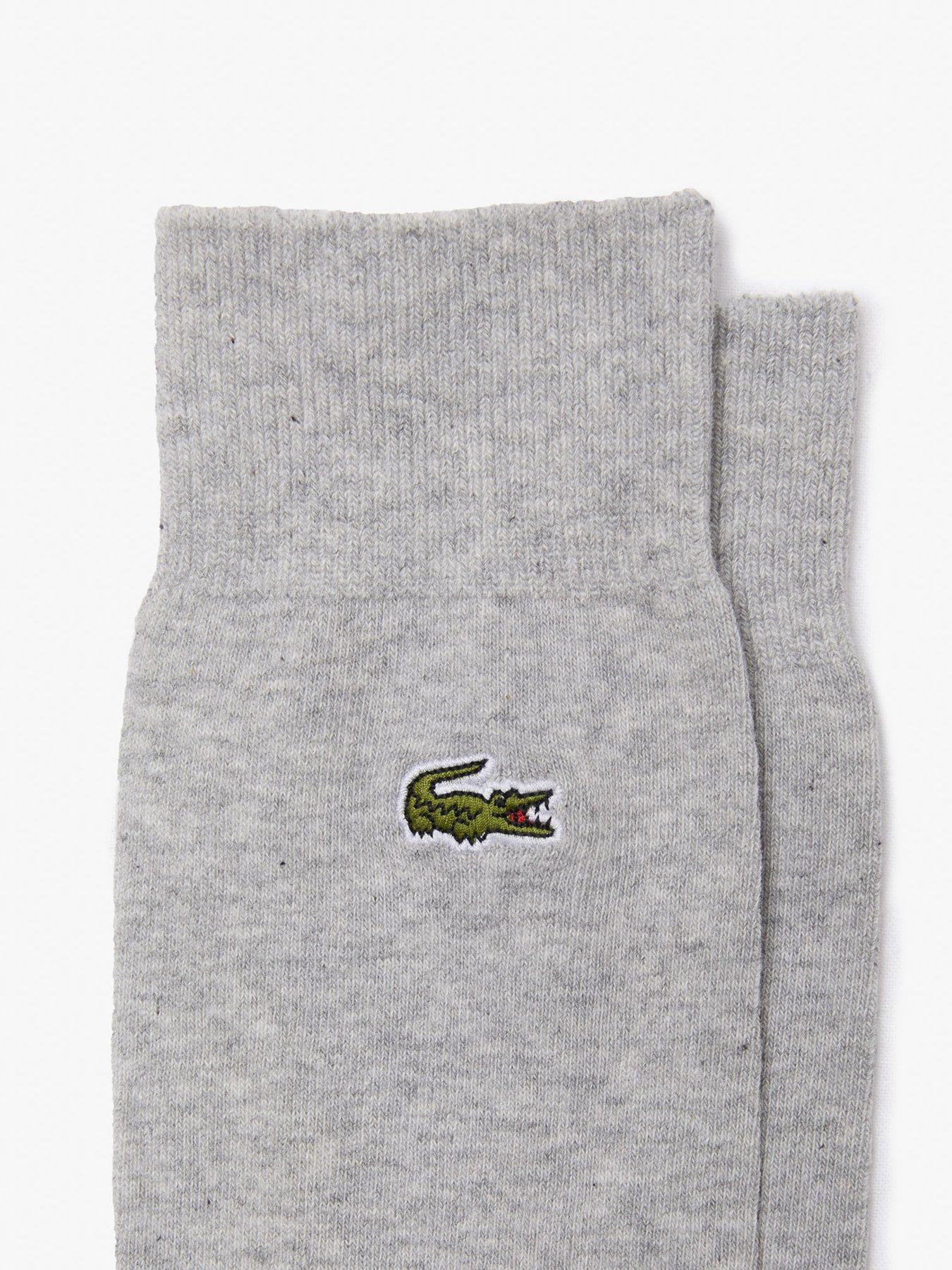 Image 2 of 2 of Lacoste 5 Pack Calf Socks- Black