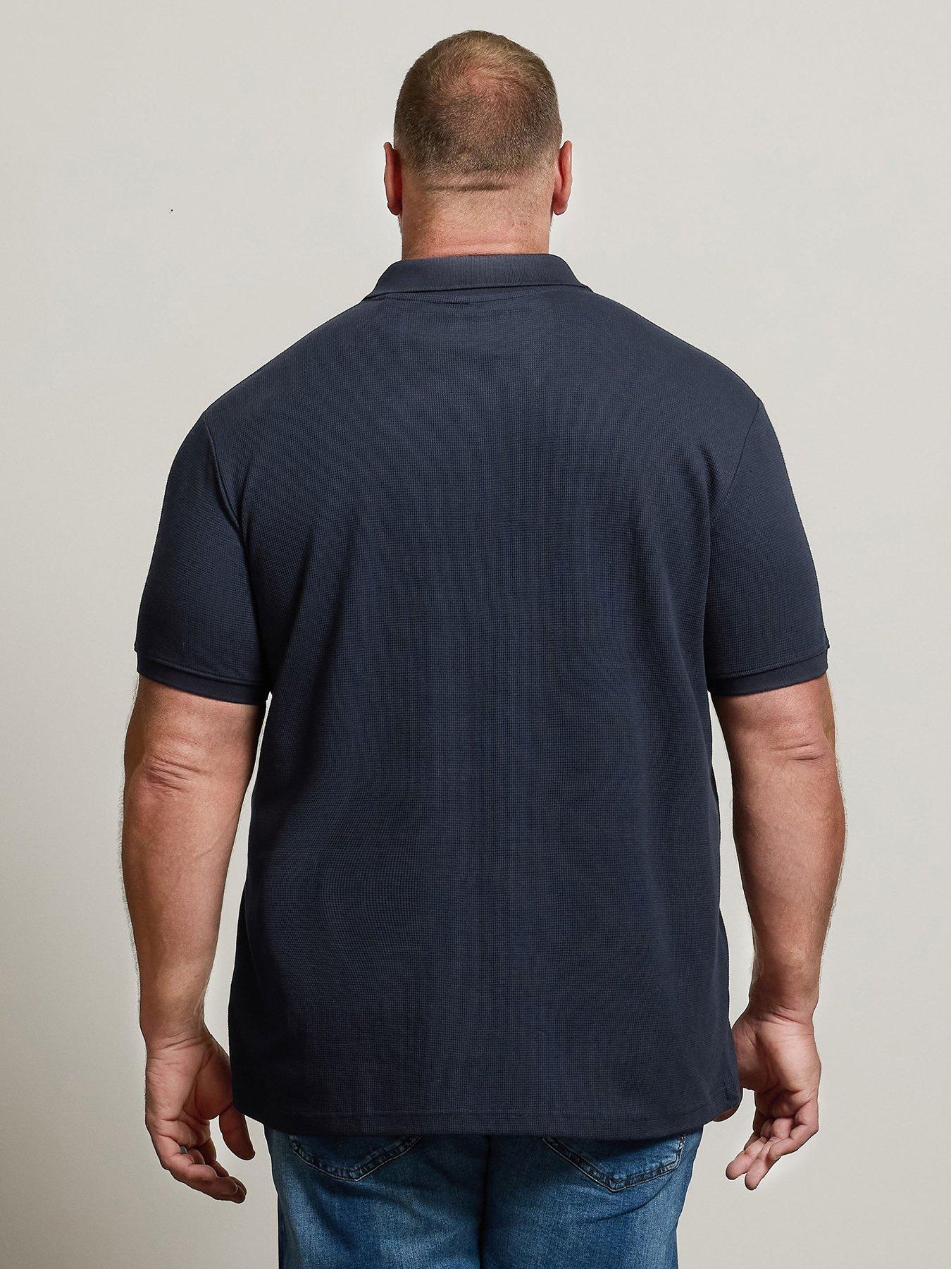 Image 2 of 4 of BadRhino Badrhino Waffle Texture Zip Polo Shirt