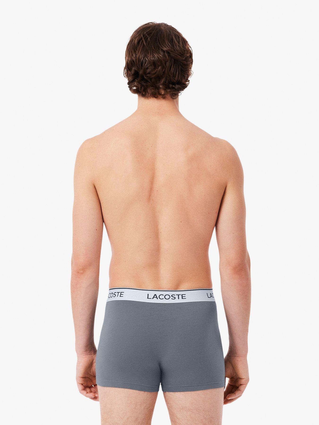 Image 3 of 5 of Lacoste 3 Pack Cotton Trunks - Khaki
